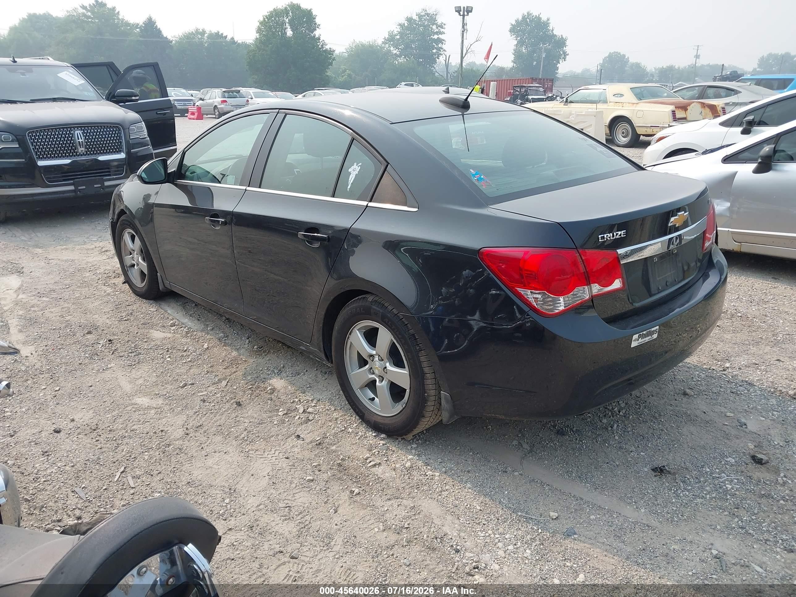 2015 Chevrolet Cruze 1lt Auto Gray vin: 1G1PC5SBXF7149946