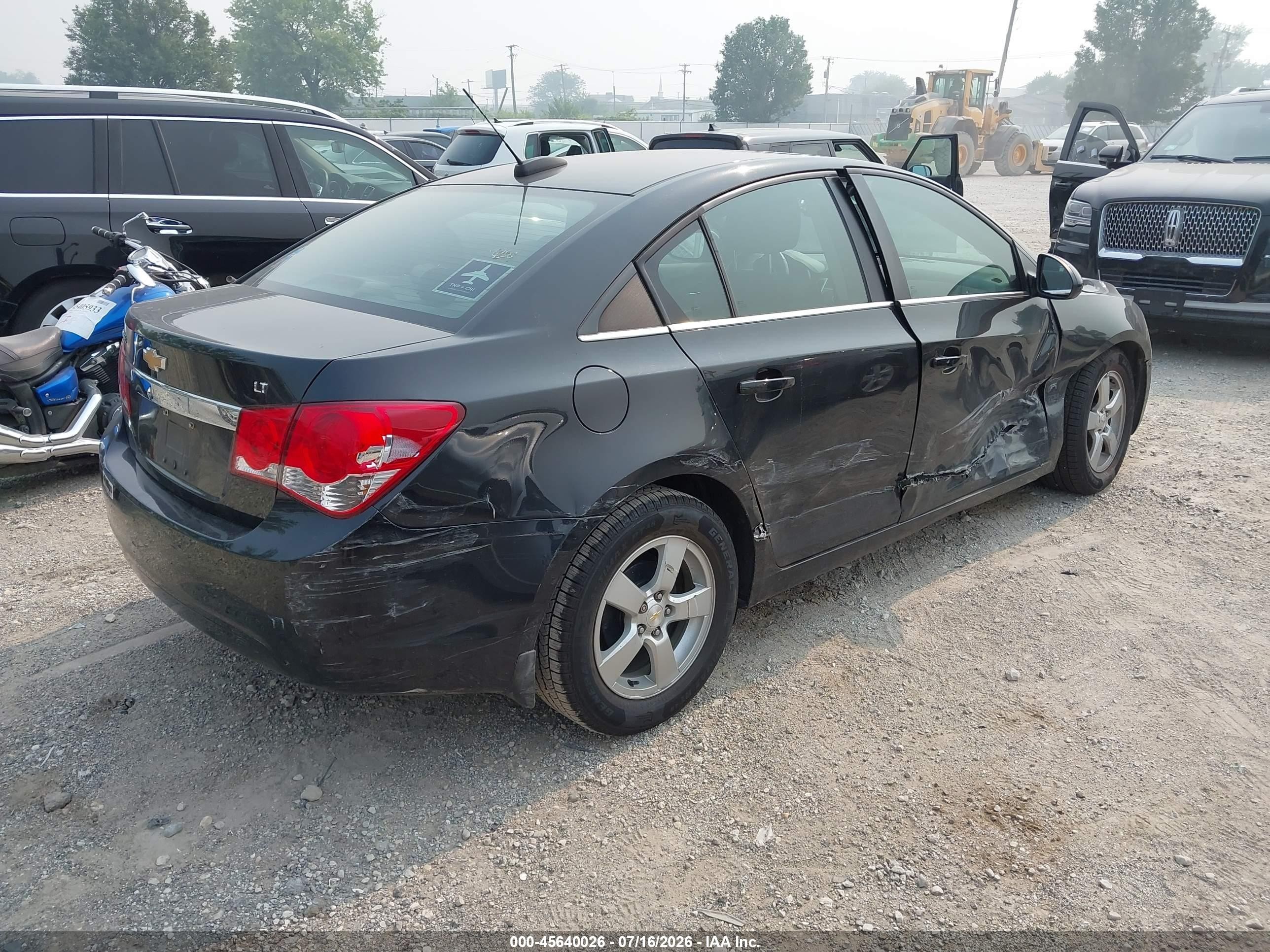 2015 Chevrolet Cruze 1lt Auto Gray vin: 1G1PC5SBXF7149946
