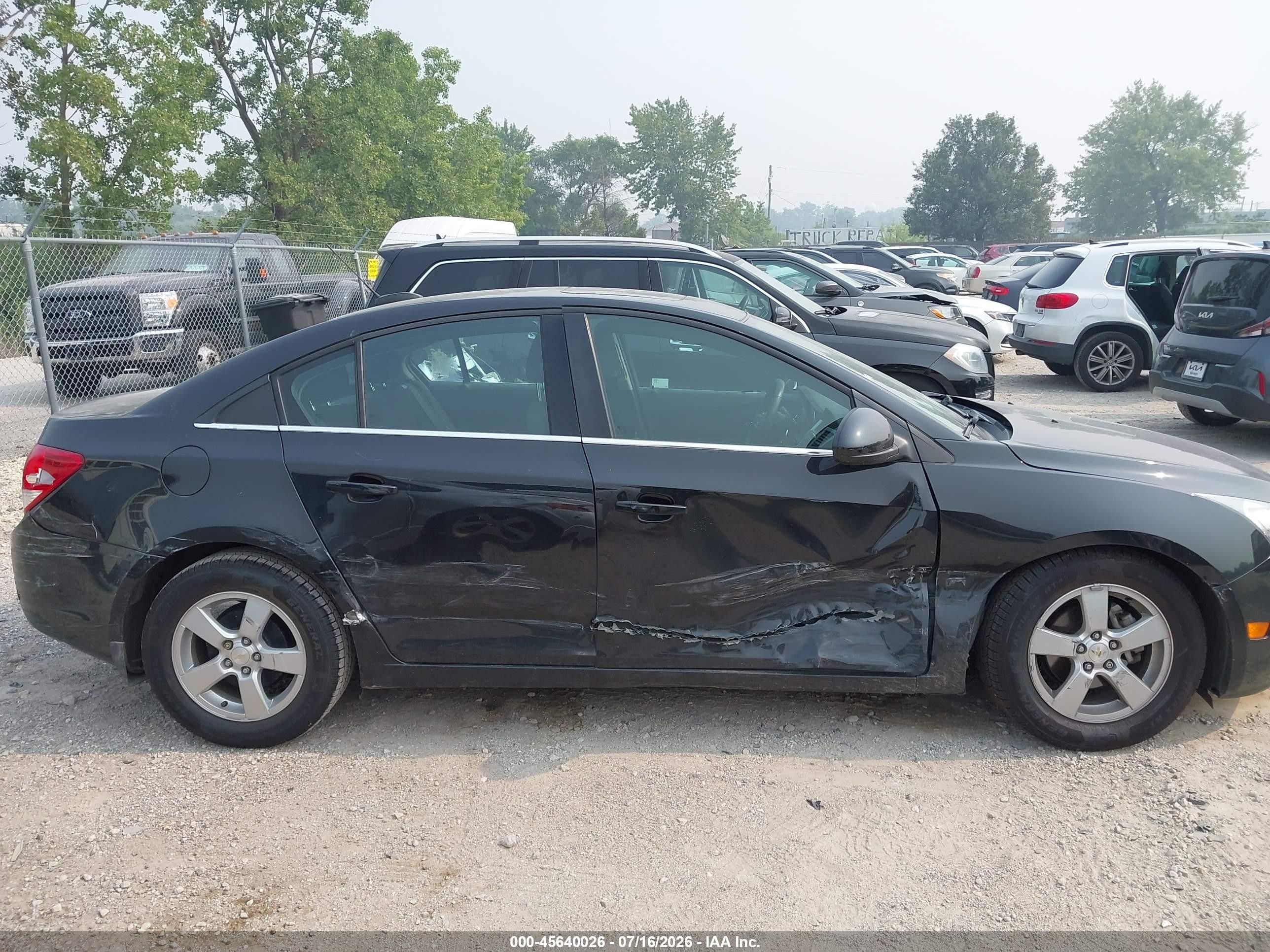 2015 Chevrolet Cruze 1lt Auto Gray vin: 1G1PC5SBXF7149946
