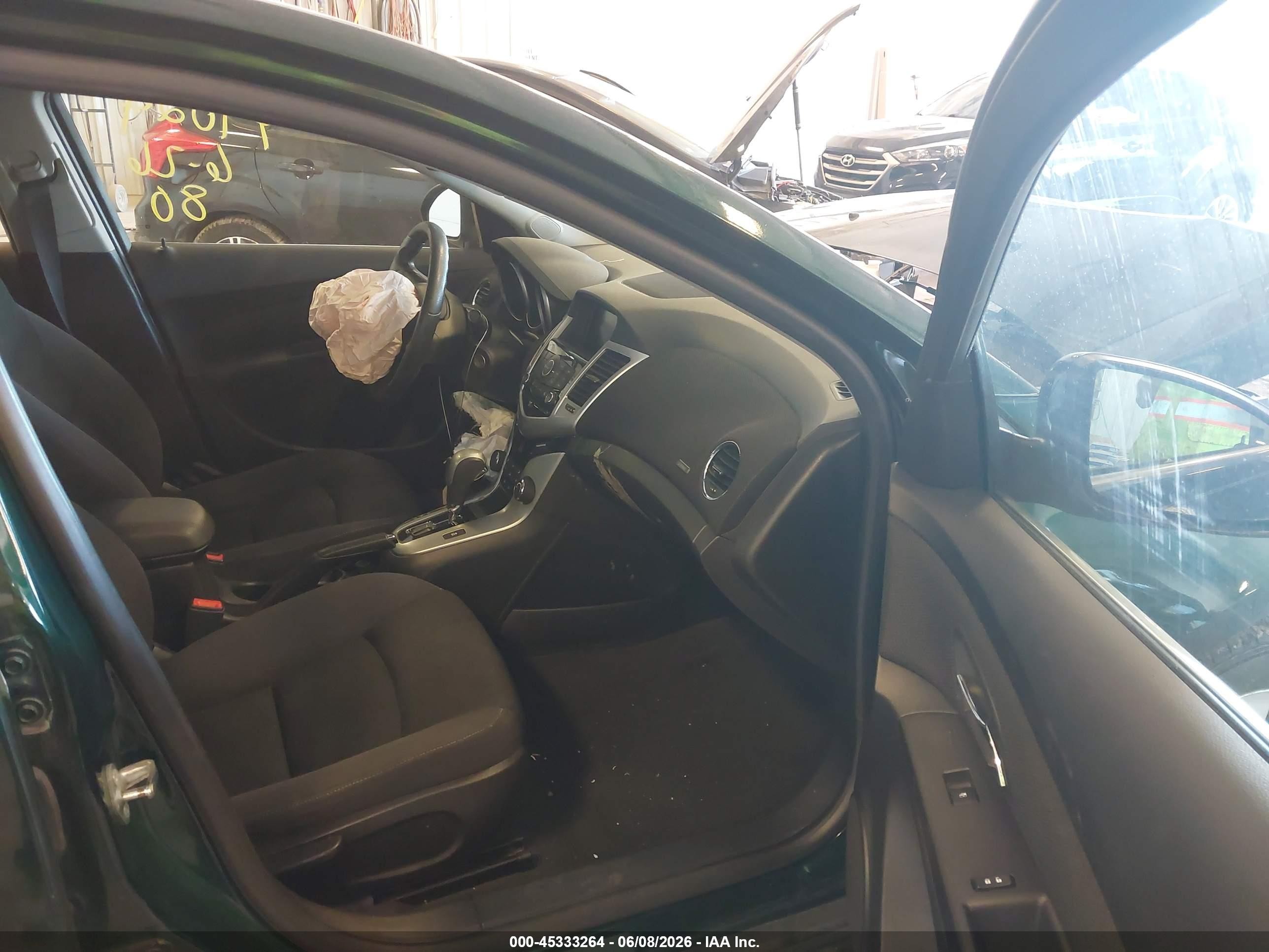 2015 Chevrolet Cruze 1lt Auto Green vin: 1G1PC5SBXF7164530