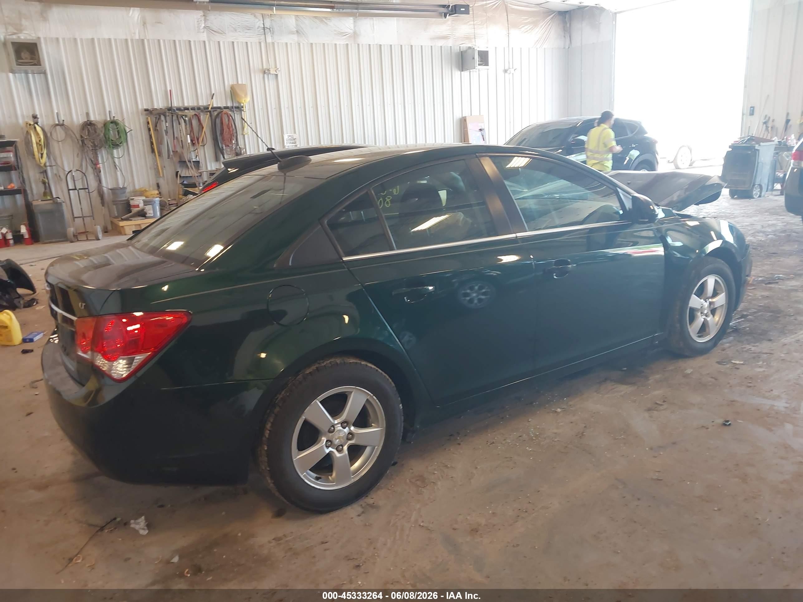 2015 Chevrolet Cruze 1lt Auto Green vin: 1G1PC5SBXF7164530