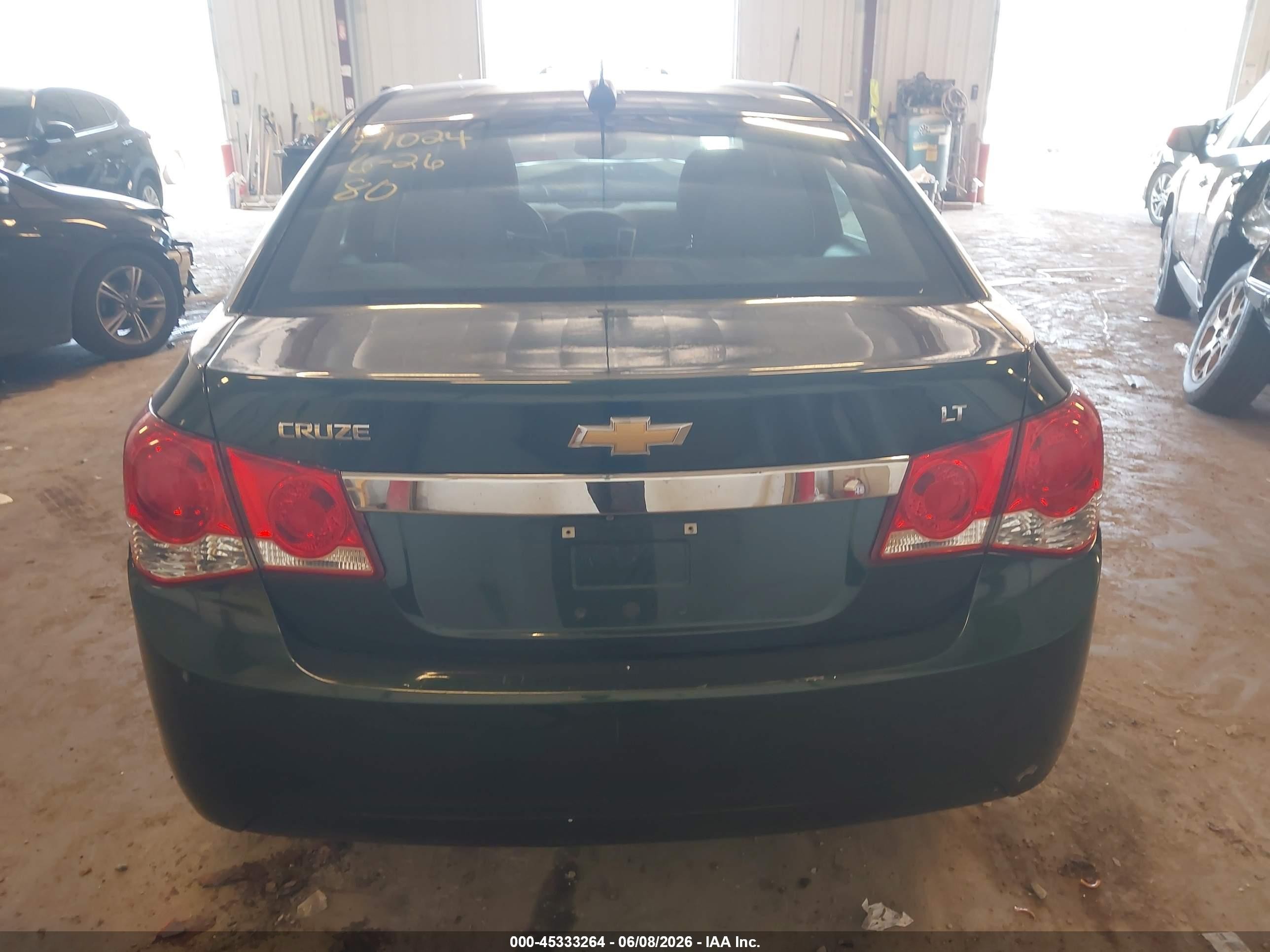 2015 Chevrolet Cruze 1lt Auto Green vin: 1G1PC5SBXF7164530