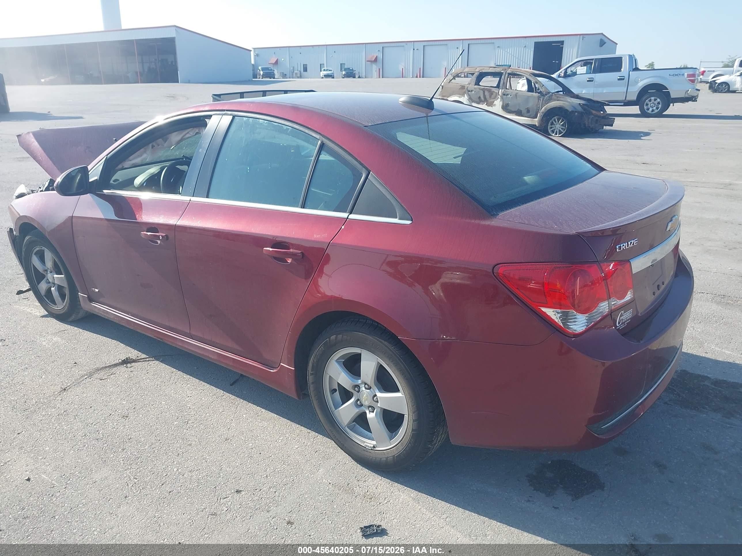 2015 Chevrolet Cruze 1lt Auto Red vin: 1G1PC5SBXF7166083