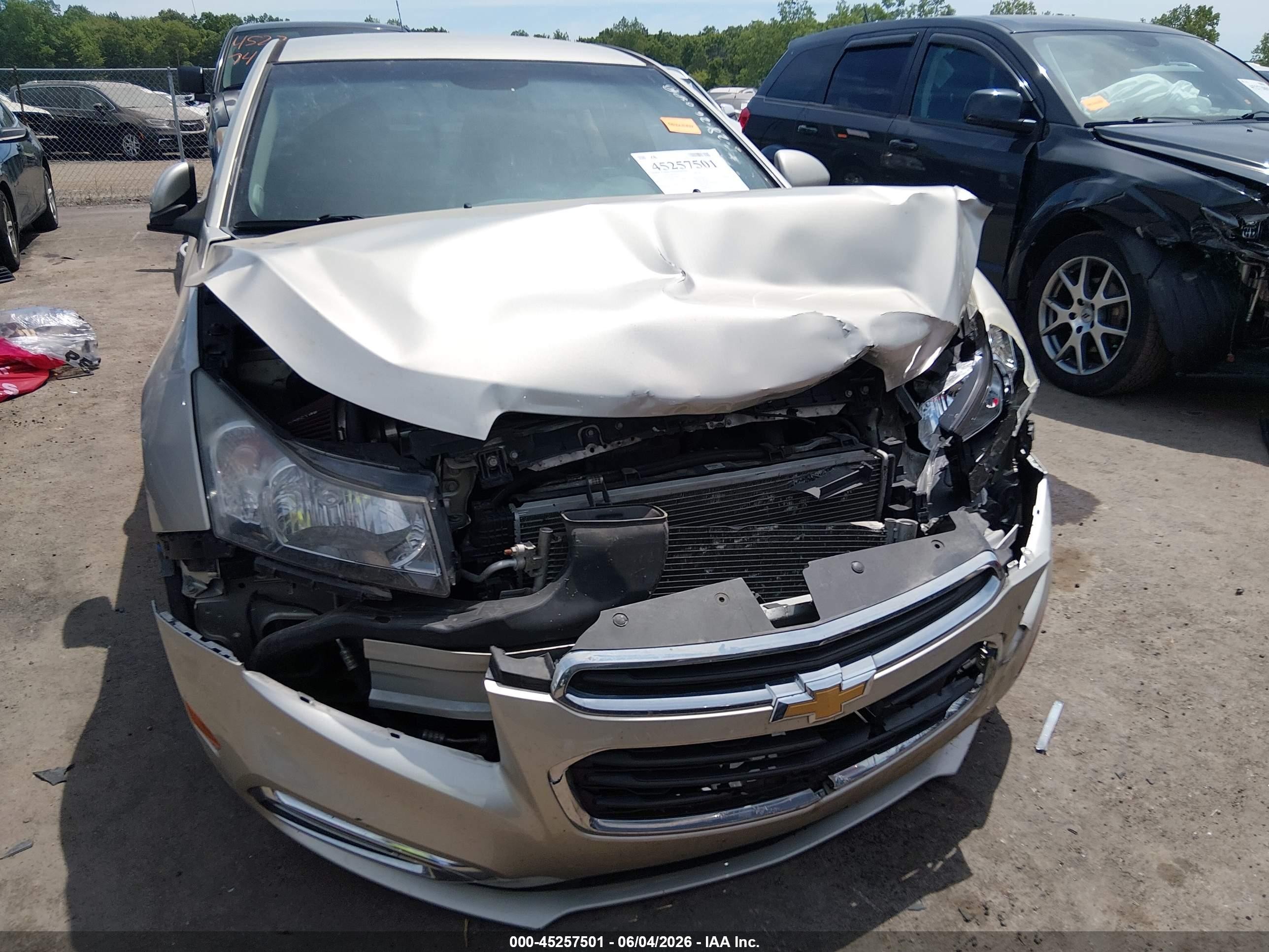 2015 Chevrolet Cruze 1lt Auto Tan vin: 1G1PC5SBXF7174992