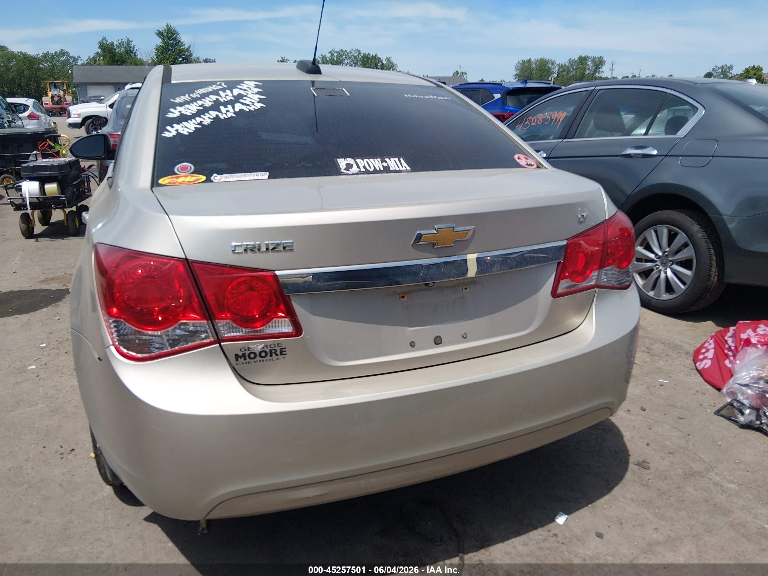 2015 Chevrolet Cruze 1lt Auto Tan vin: 1G1PC5SBXF7174992