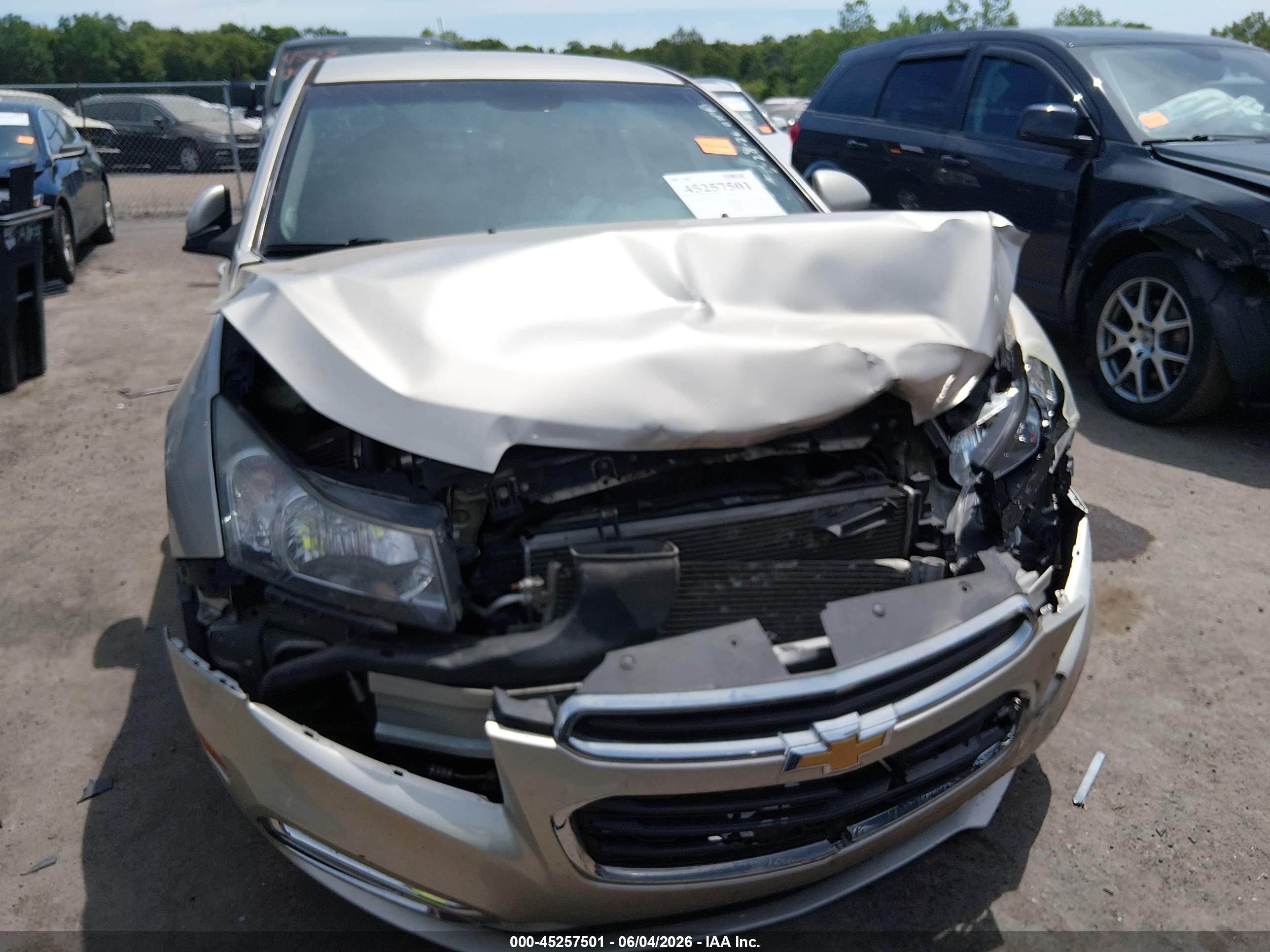 2015 Chevrolet Cruze 1lt Auto Tan vin: 1G1PC5SBXF7174992