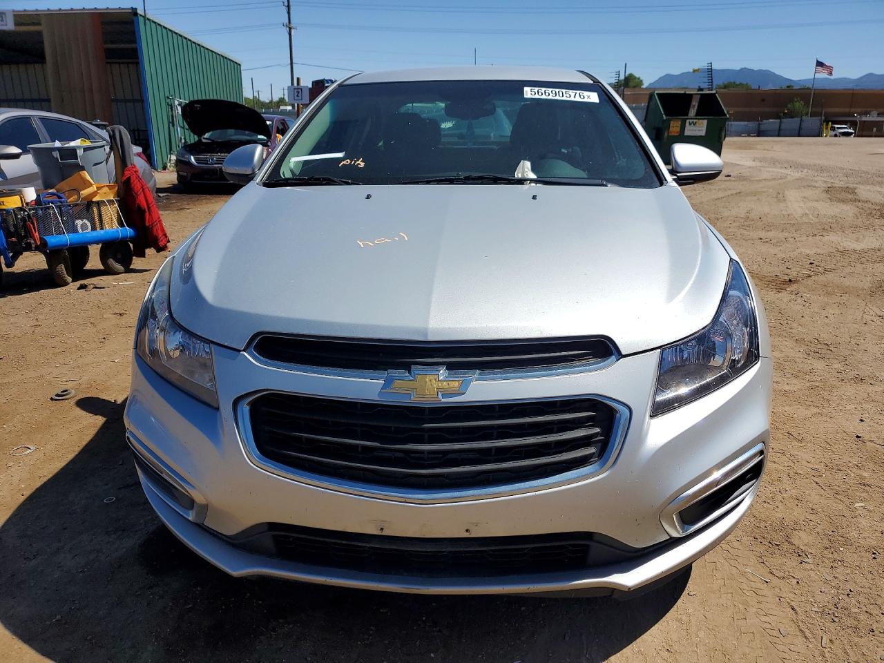 2015 Chevrolet Cruze Lt Silver vin: 1G1PC5SBXF7175981