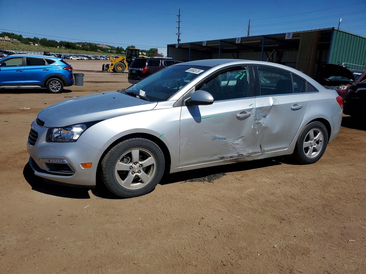 2015 Chevrolet Cruze Lt Silver vin: 1G1PC5SBXF7175981