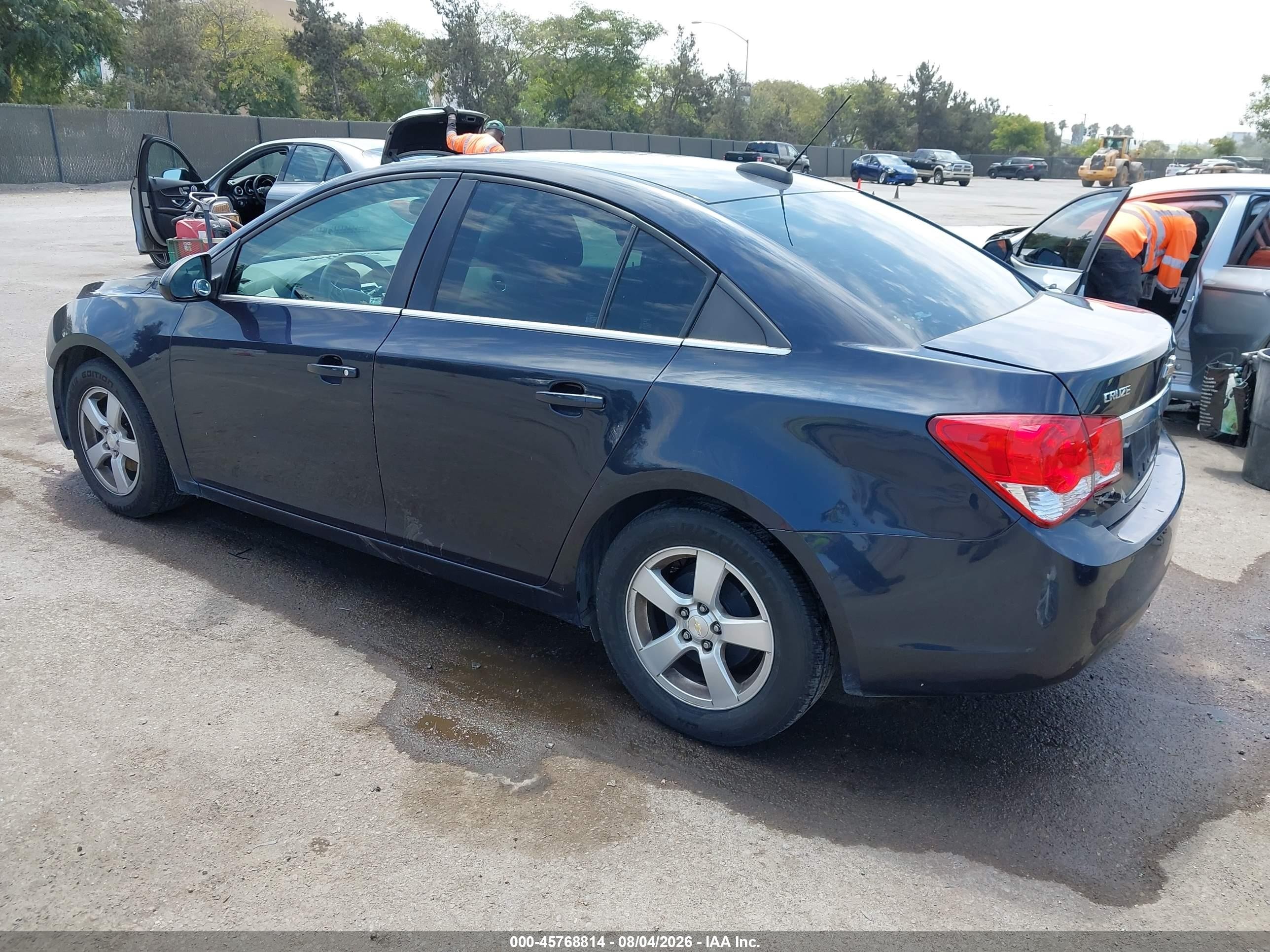 2015 Chevrolet Cruze 1lt Auto Dark Blue vin: 1G1PC5SBXF7184437