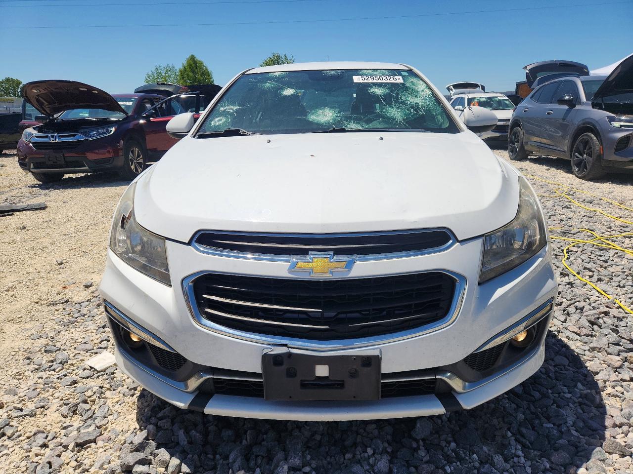 2015 Chevrolet Cruze Lt White vin: 1G1PC5SBXF7190027