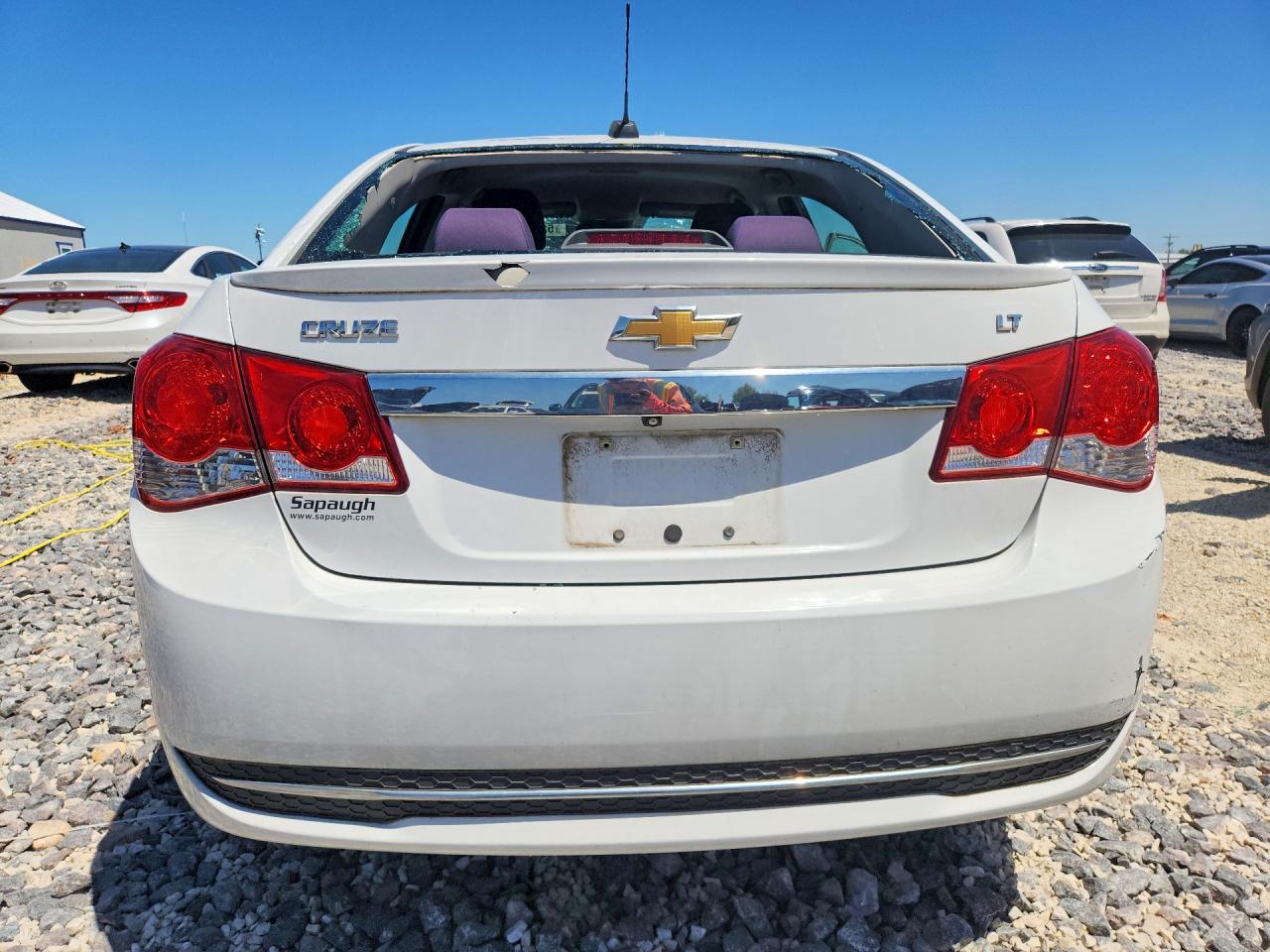 2015 Chevrolet Cruze Lt White vin: 1G1PC5SBXF7190027