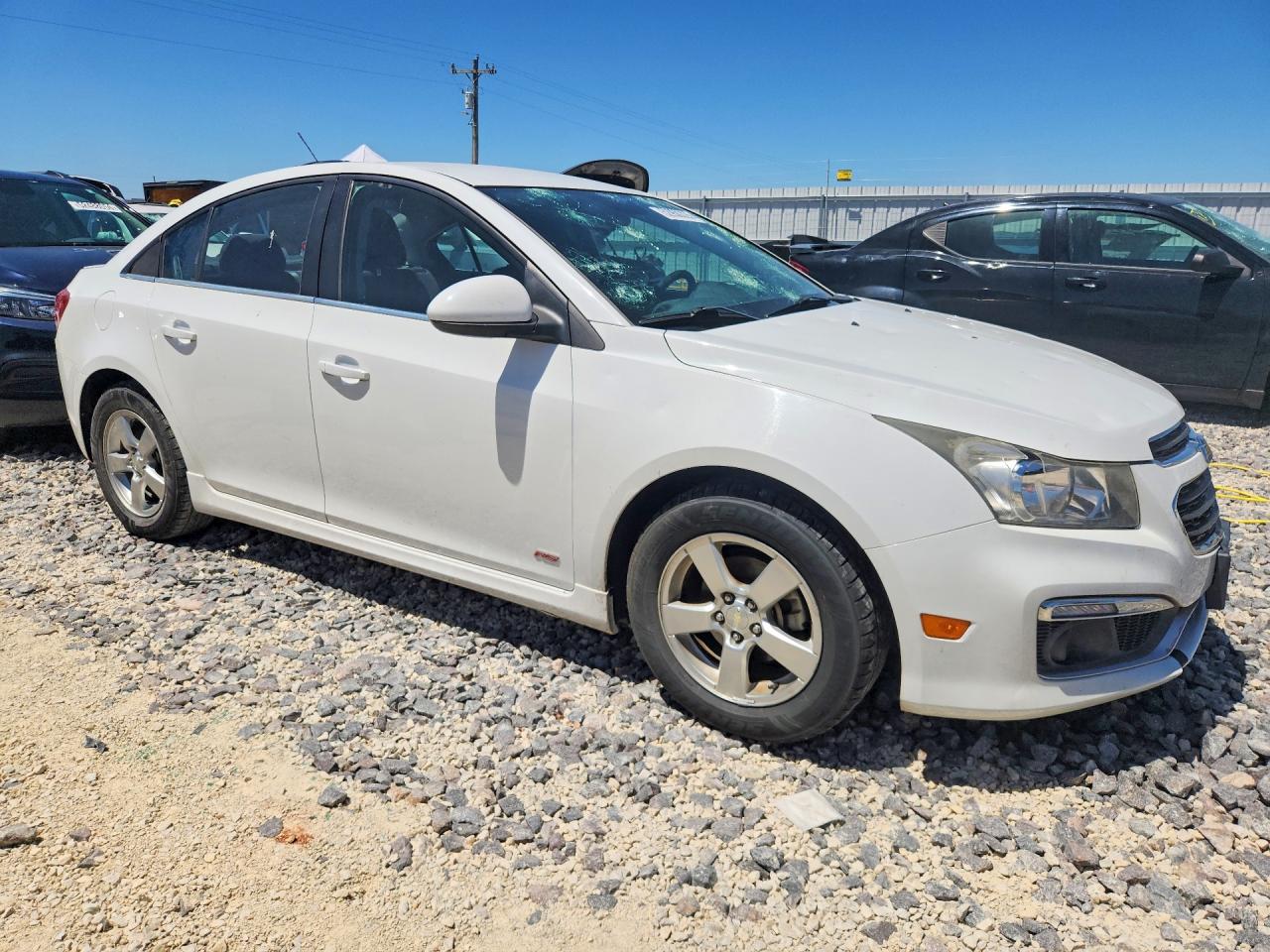 2015 Chevrolet Cruze Lt White vin: 1G1PC5SBXF7190027