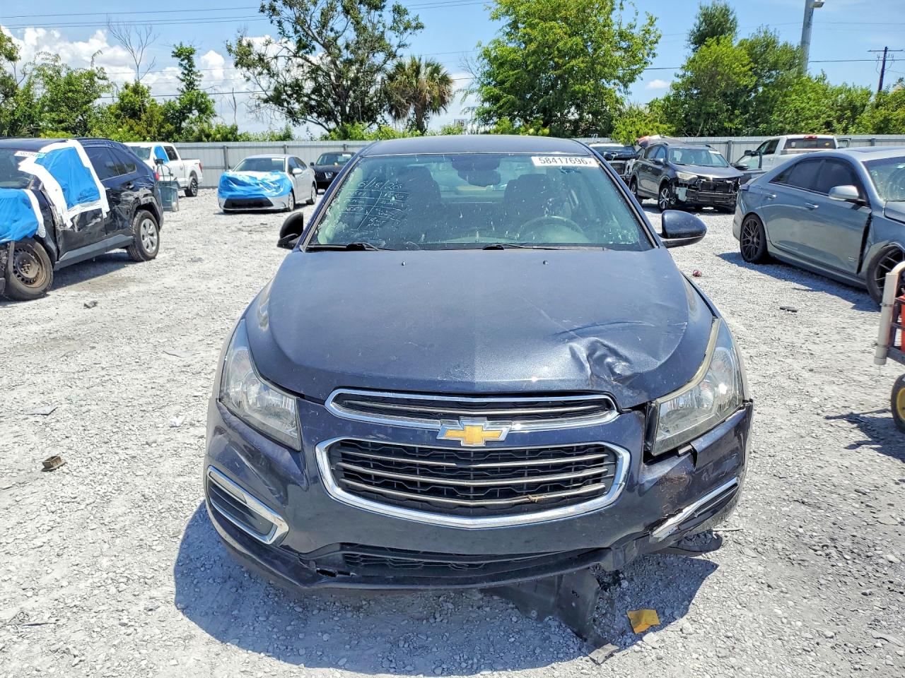 2015 Chevrolet Cruze Lt Blue vin: 1G1PC5SBXF7190657