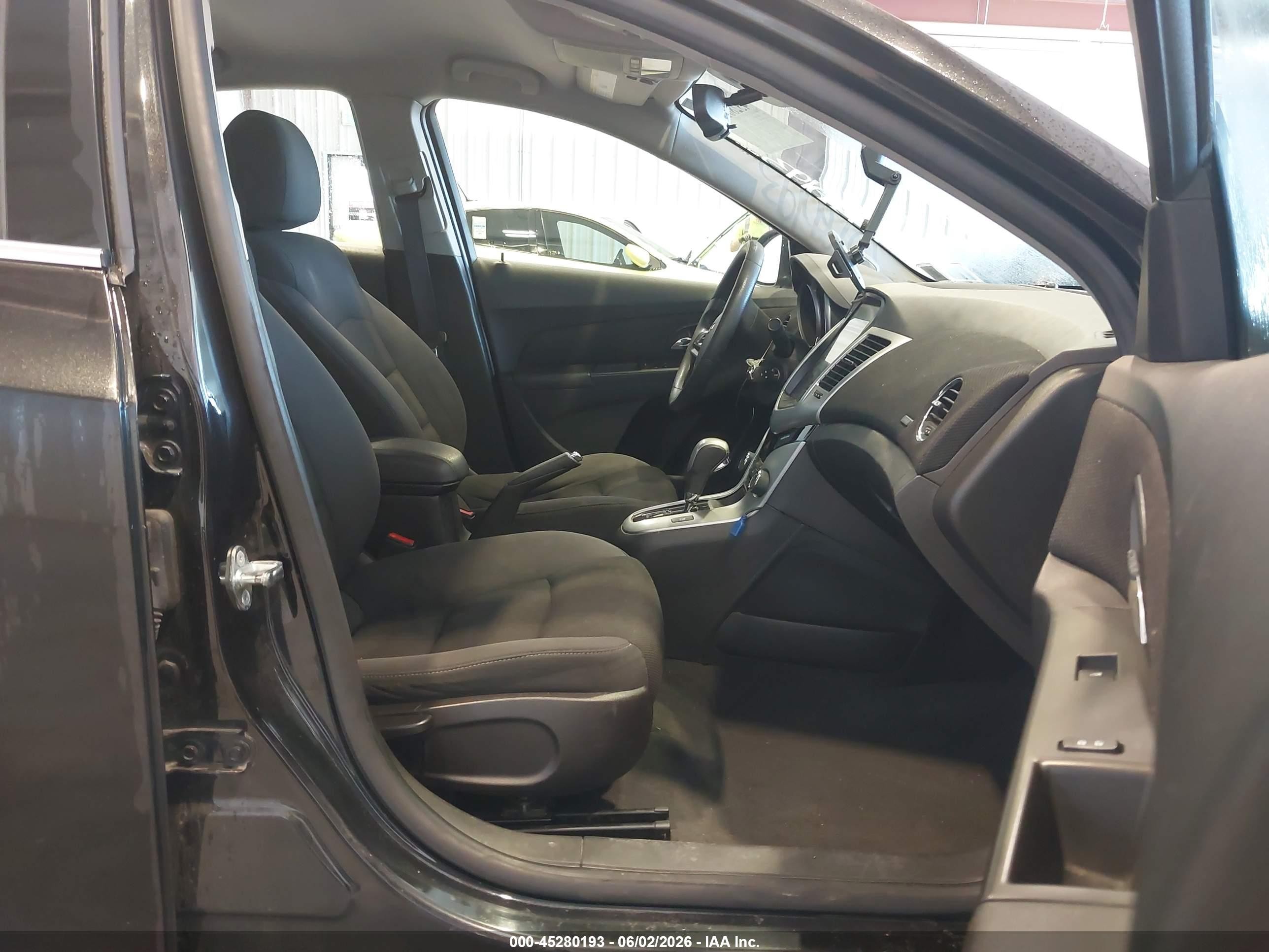 2015 Chevrolet Cruze 1lt Auto Black vin: 1G1PC5SBXF7192327