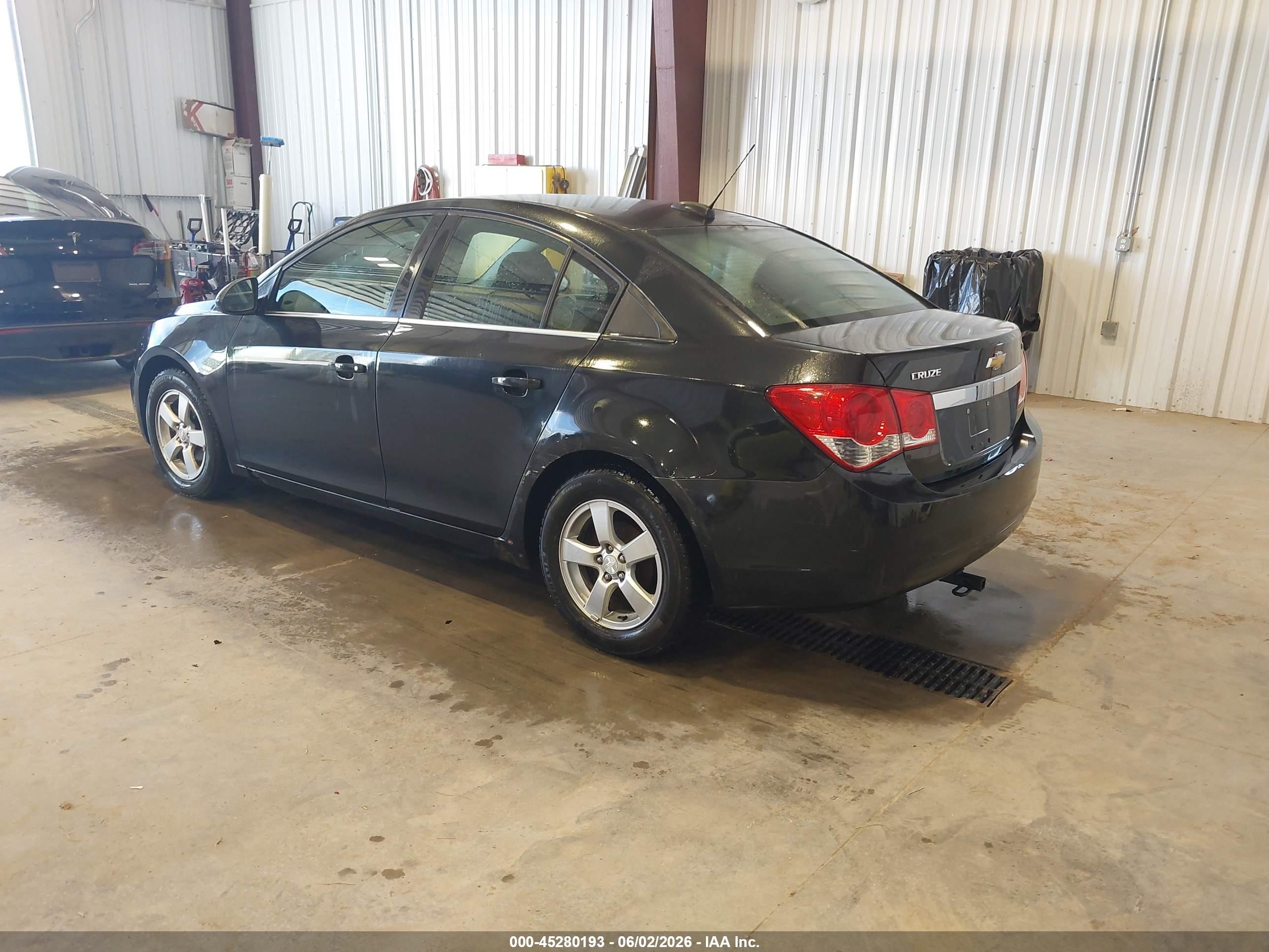 2015 Chevrolet Cruze 1lt Auto Black vin: 1G1PC5SBXF7192327