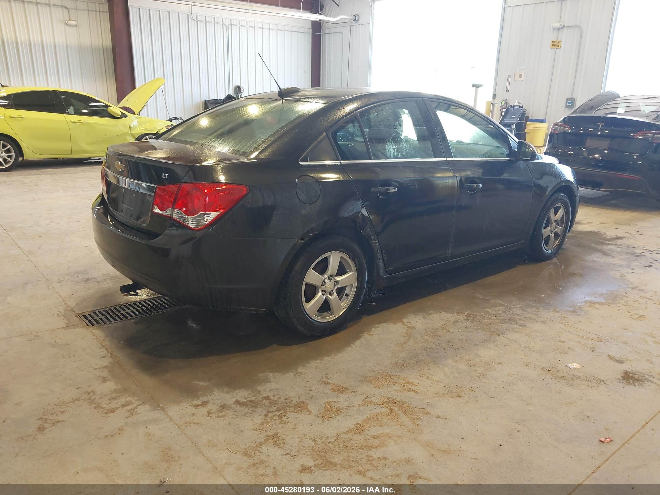 2015 Chevrolet Cruze 1lt Auto Black vin: 1G1PC5SBXF7192327