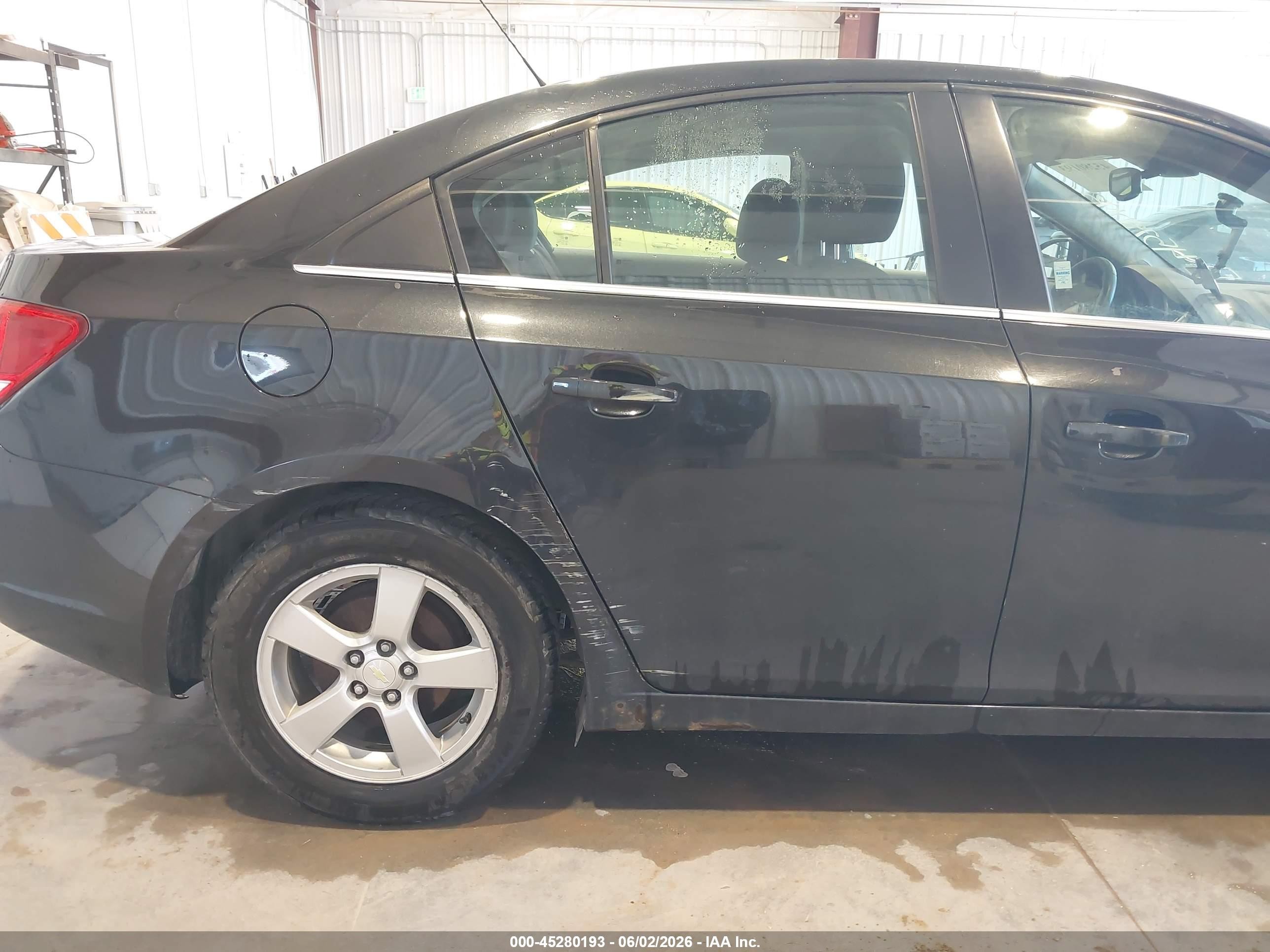 2015 Chevrolet Cruze 1lt Auto Black vin: 1G1PC5SBXF7192327