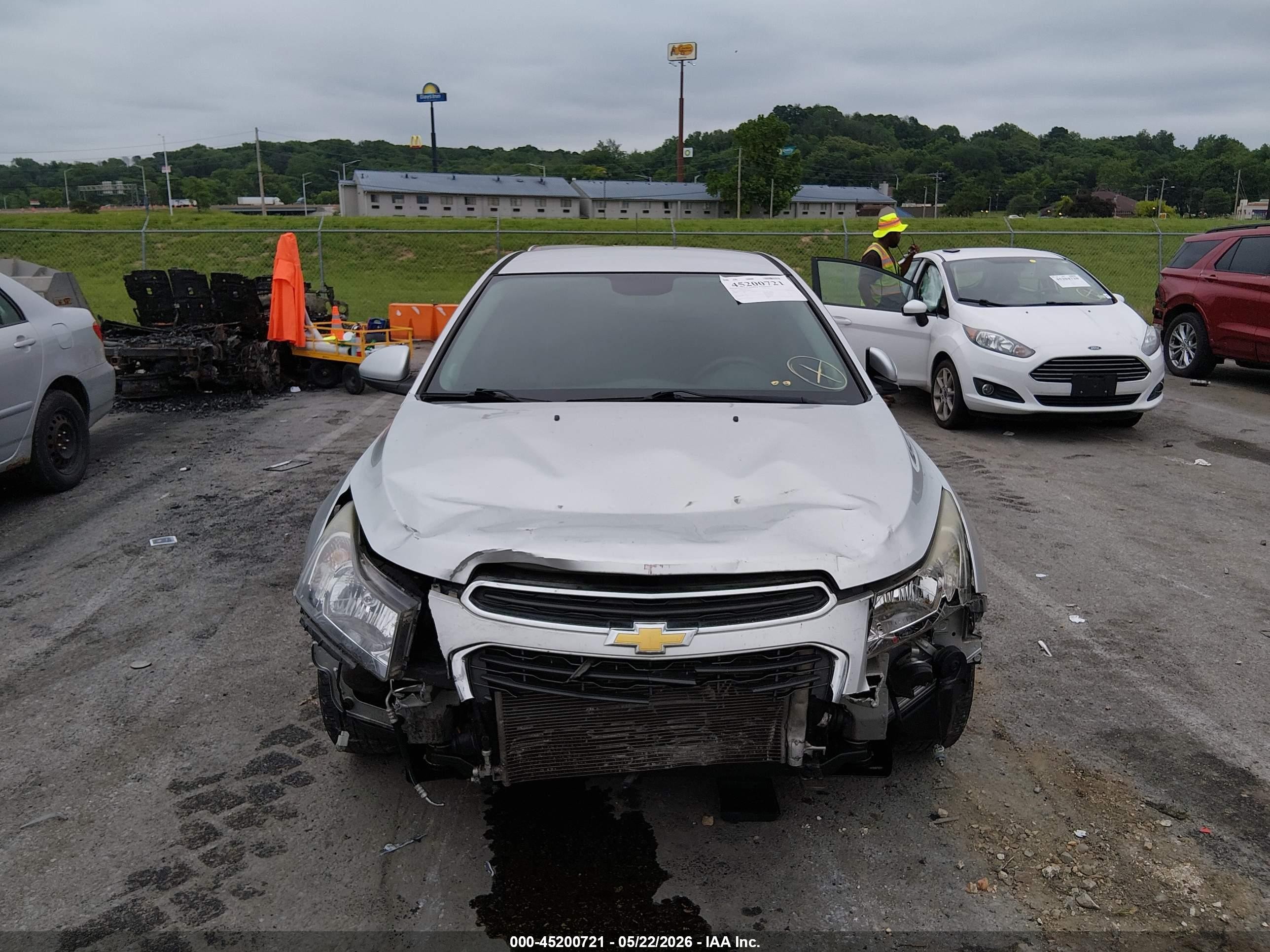 2015 Chevrolet Cruze 1lt Auto Silver vin: 1G1PC5SBXF7240506