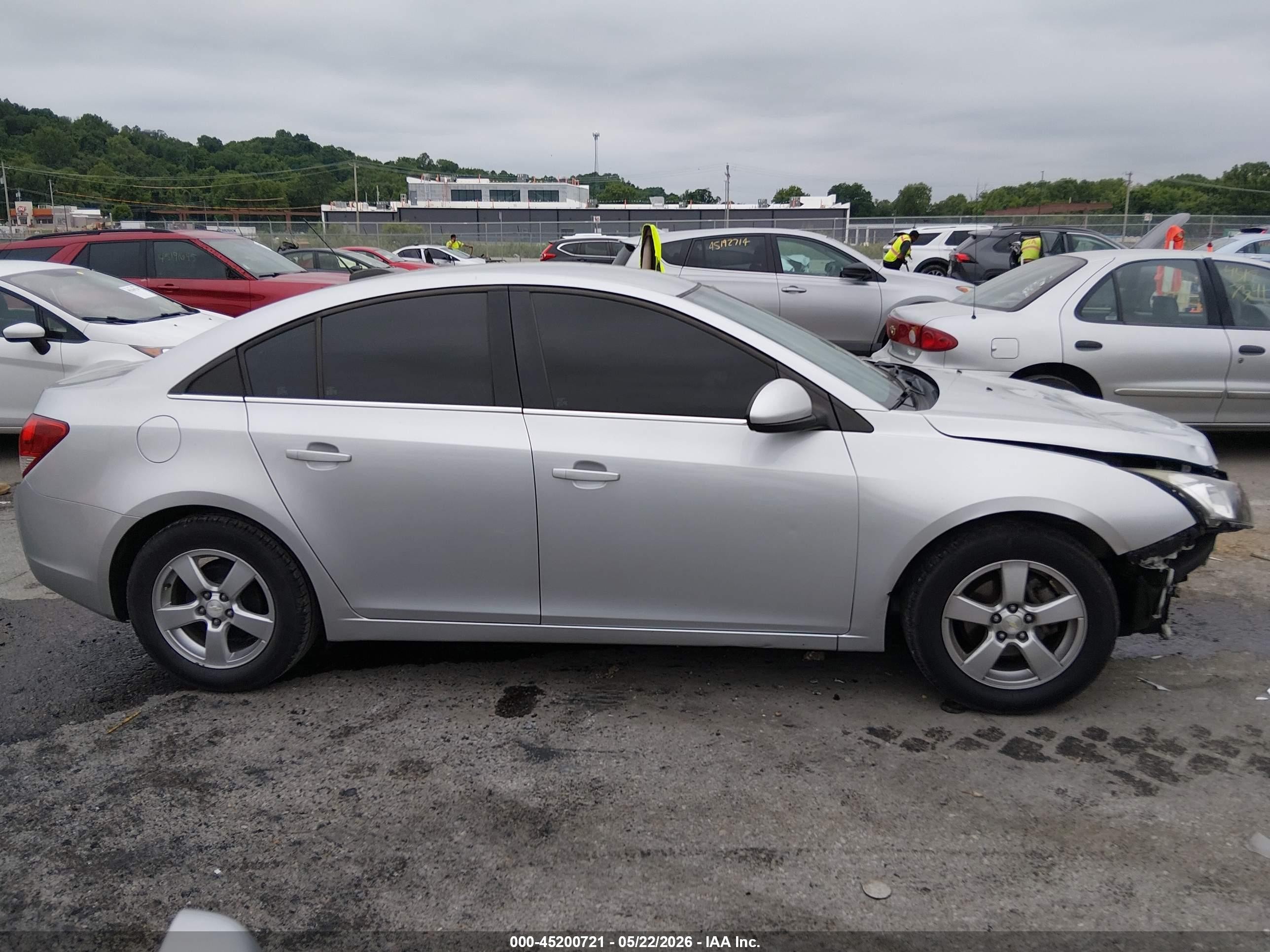 2015 Chevrolet Cruze 1lt Auto Silver vin: 1G1PC5SBXF7240506