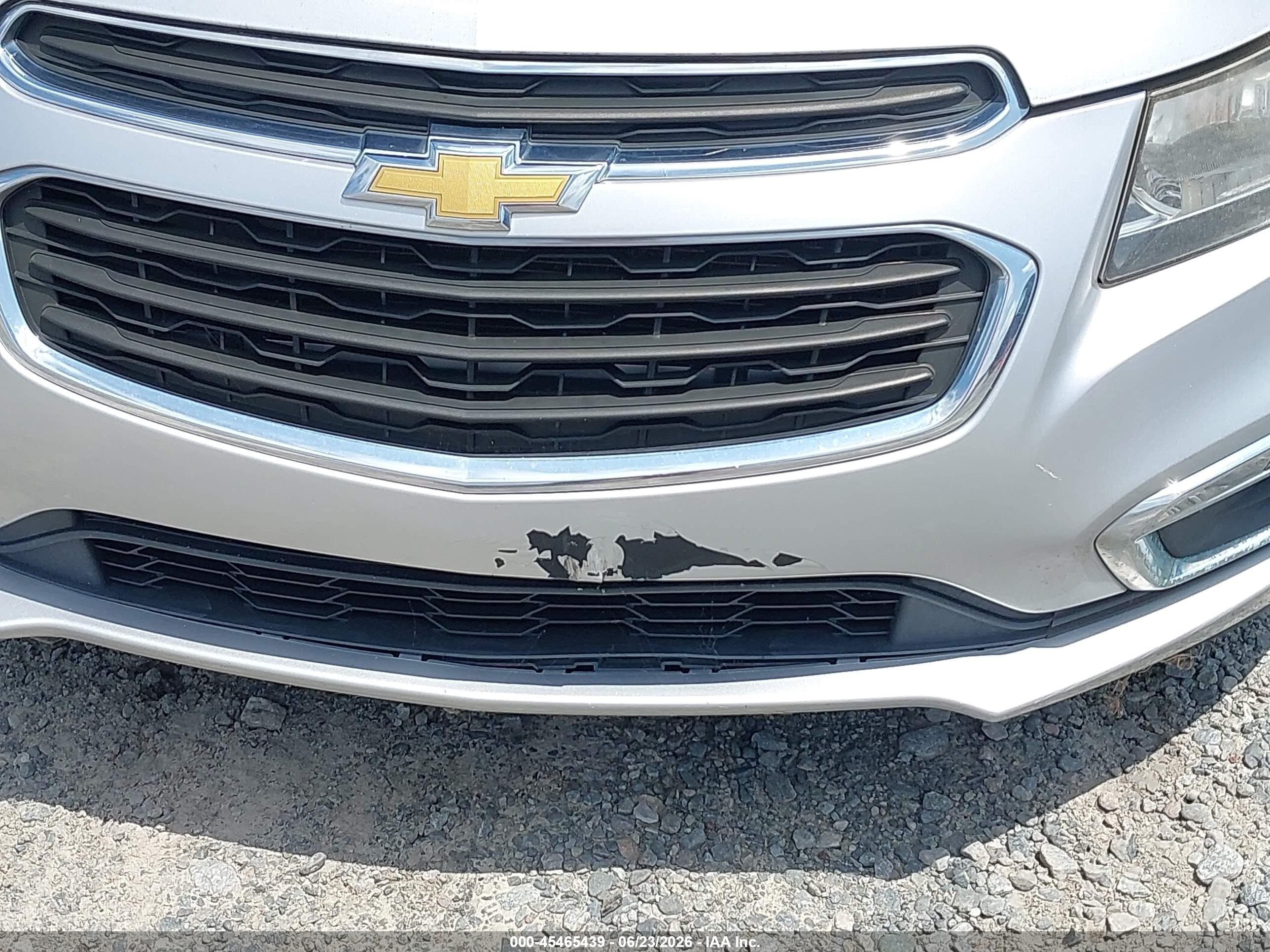 2015 Chevrolet Cruze 1lt Auto Silver vin: 1G1PC5SBXF7246533