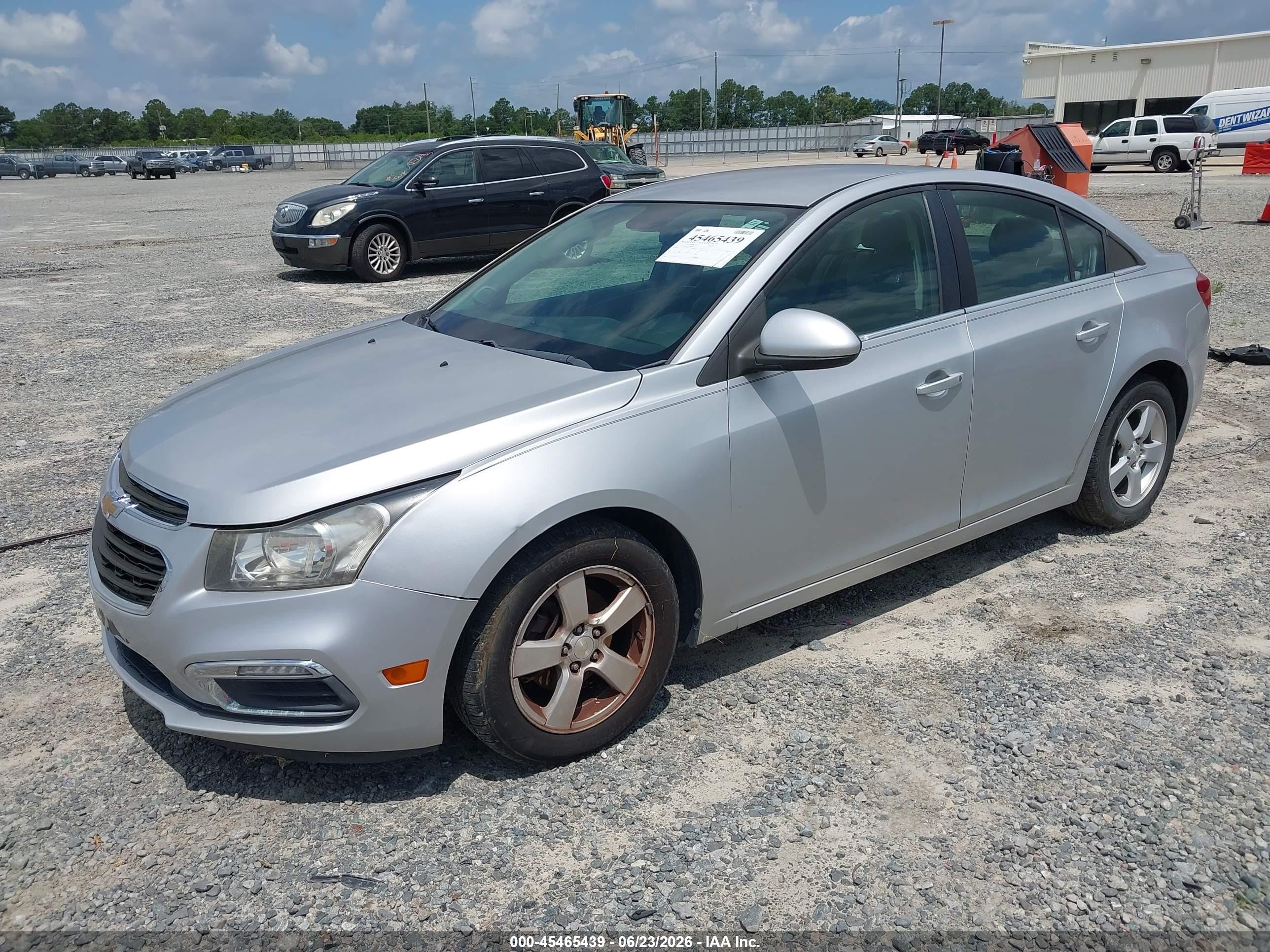 2015 Chevrolet Cruze 1lt Auto Silver vin: 1G1PC5SBXF7246533