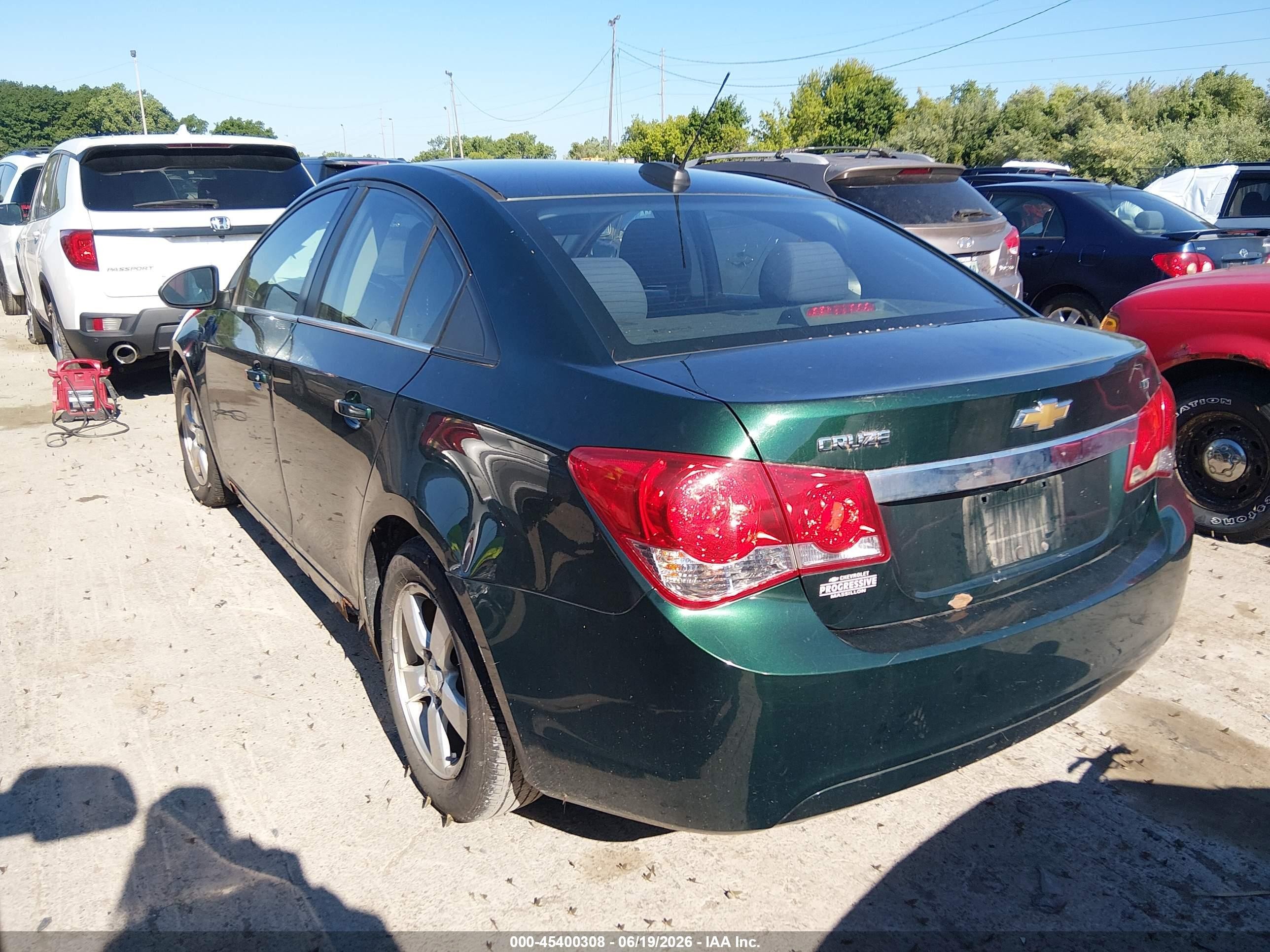 2015 Chevrolet Cruze 1lt Auto Green vin: 1G1PC5SBXF7250632