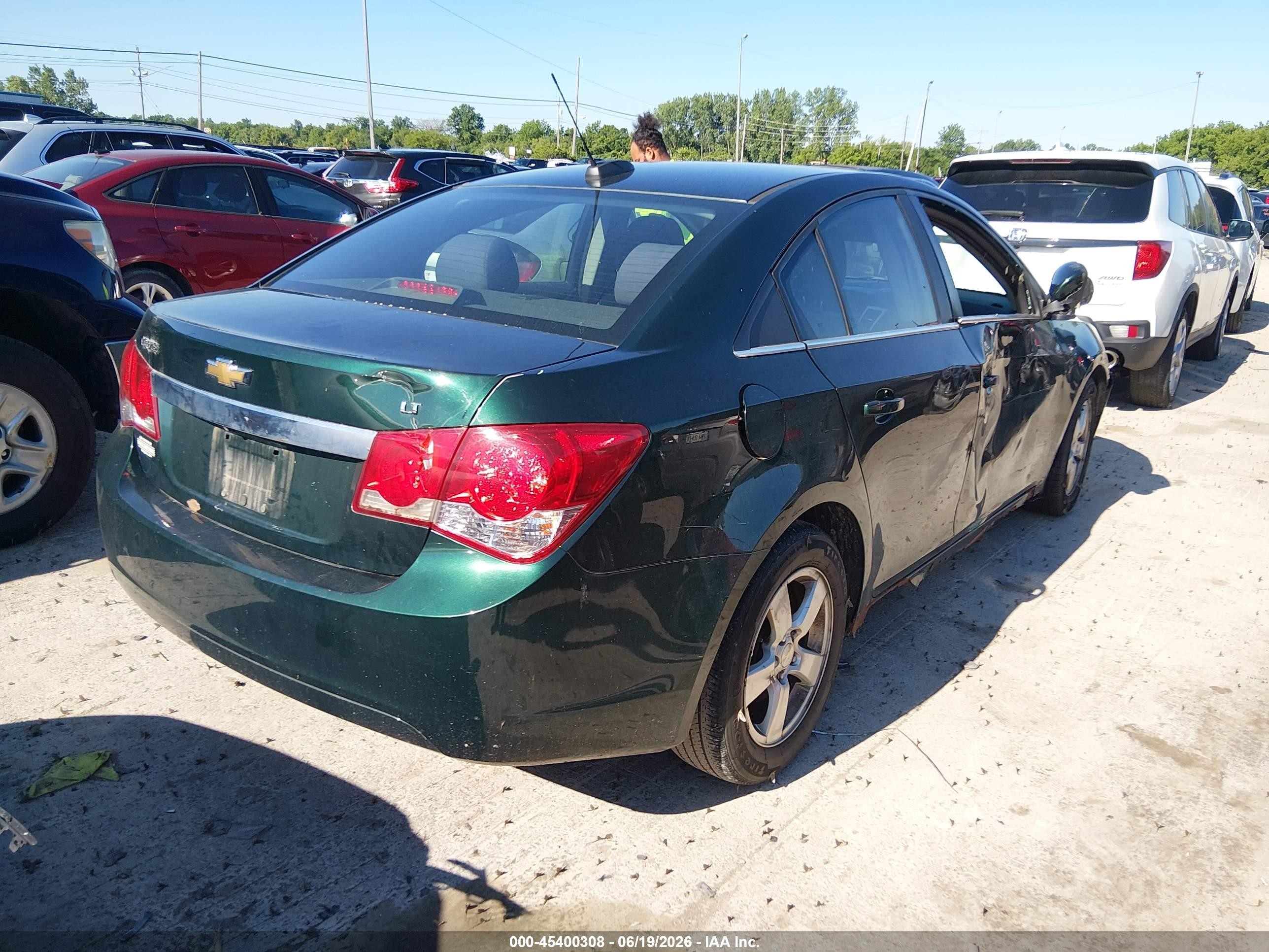 2015 Chevrolet Cruze 1lt Auto Green vin: 1G1PC5SBXF7250632
