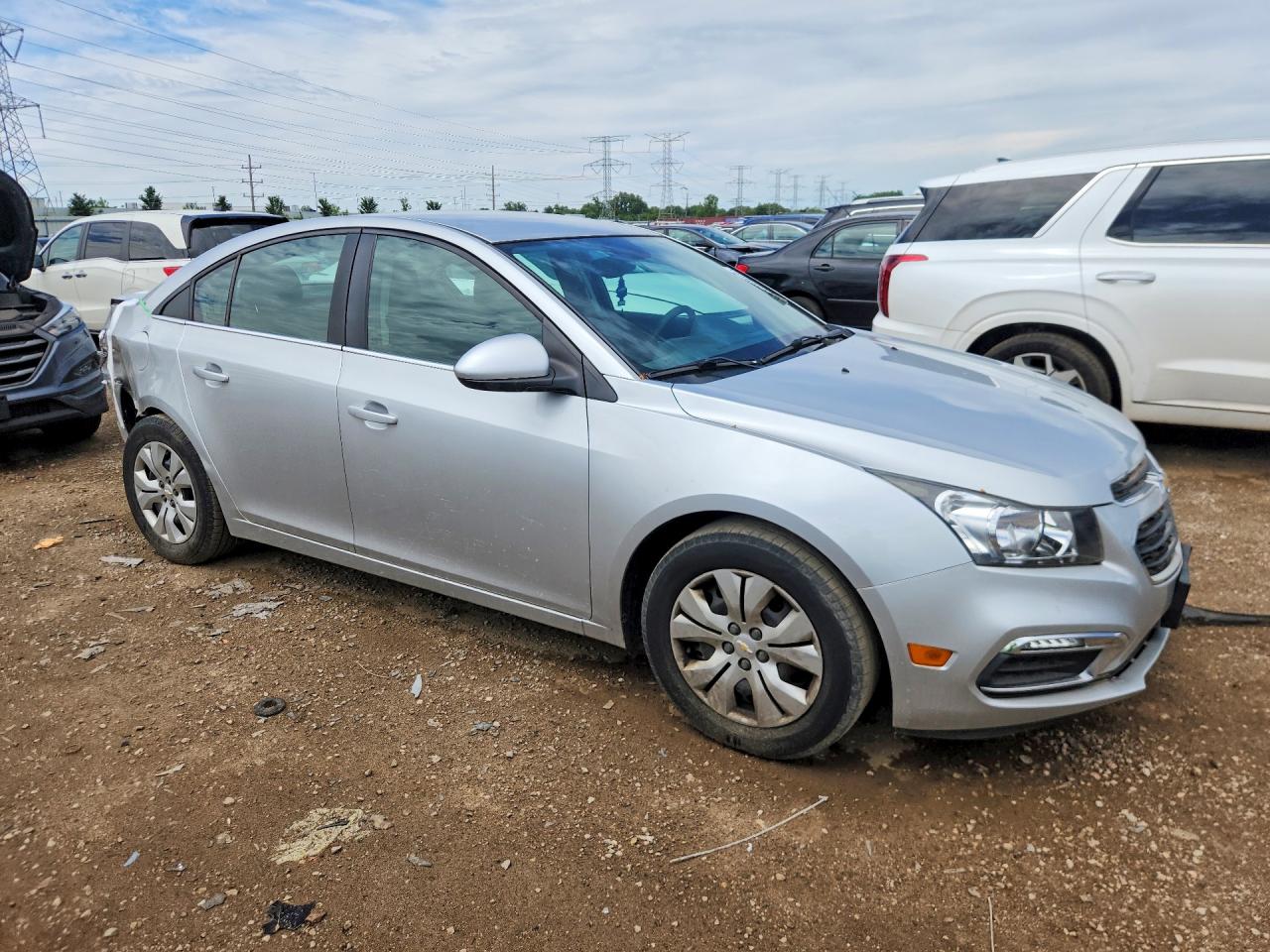 2015 Chevrolet Cruze Lt Silver vin: 1G1PC5SBXF7264093