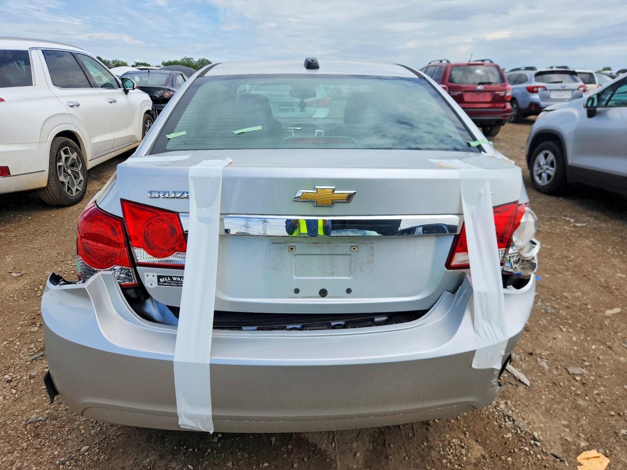 2015 Chevrolet Cruze Lt Silver vin: 1G1PC5SBXF7264093