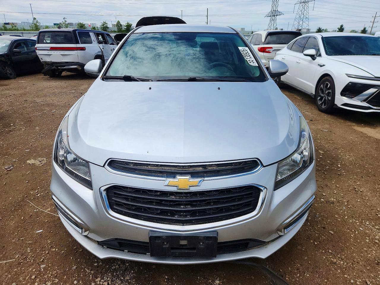2015 Chevrolet Cruze Lt Silver vin: 1G1PC5SBXF7264093