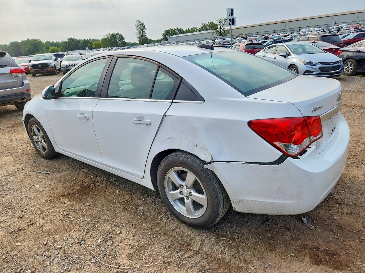 2015 Chevrolet Cruze Lt White vin: 1G1PC5SBXF7270170