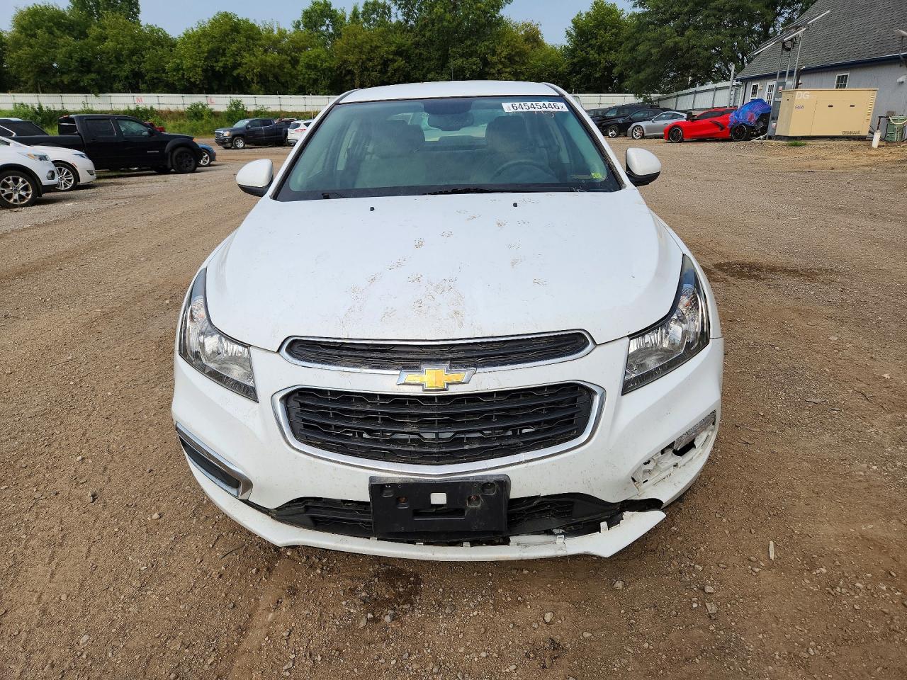 2015 Chevrolet Cruze Lt White vin: 1G1PC5SBXF7270170