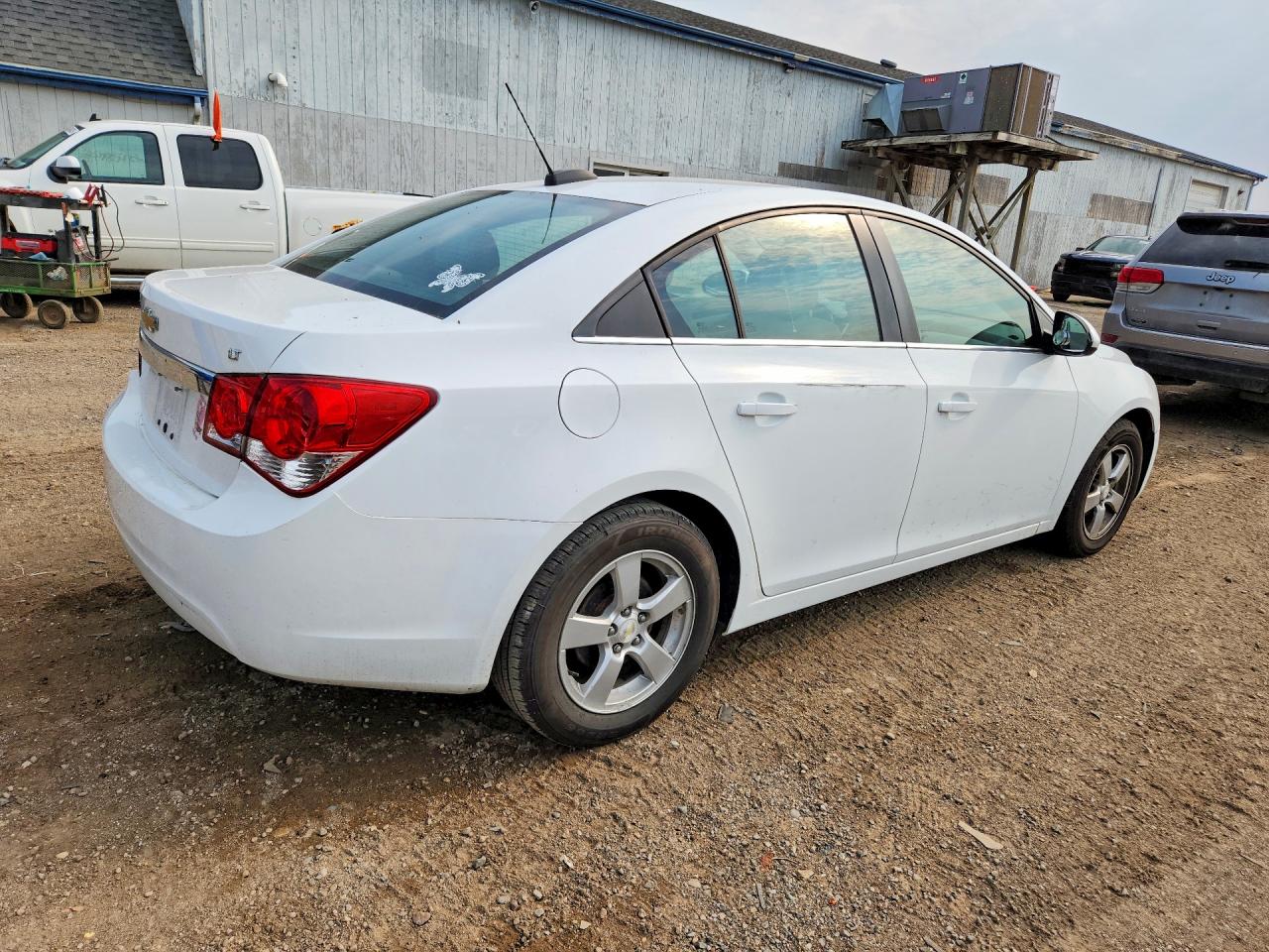2015 Chevrolet Cruze Lt White vin: 1G1PC5SBXF7270170