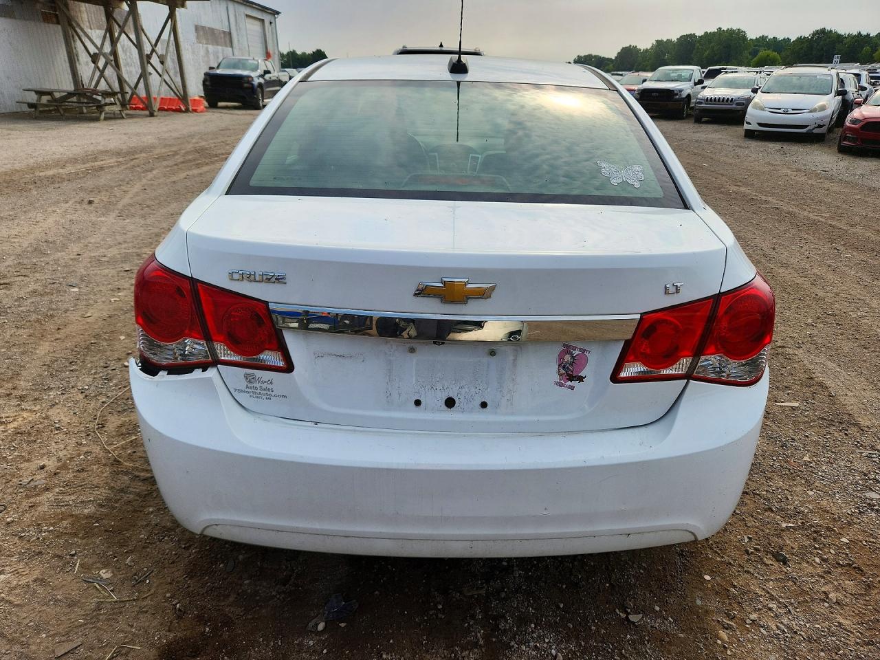 2015 Chevrolet Cruze Lt White vin: 1G1PC5SBXF7270170