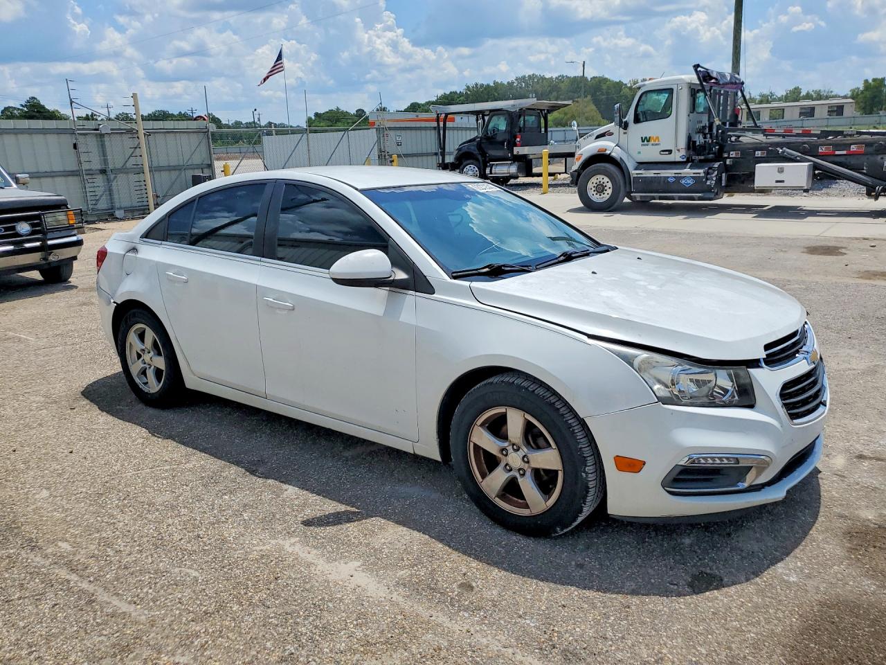 2015 Chevrolet Cruze Lt White vin: 1G1PC5SBXF7292895
