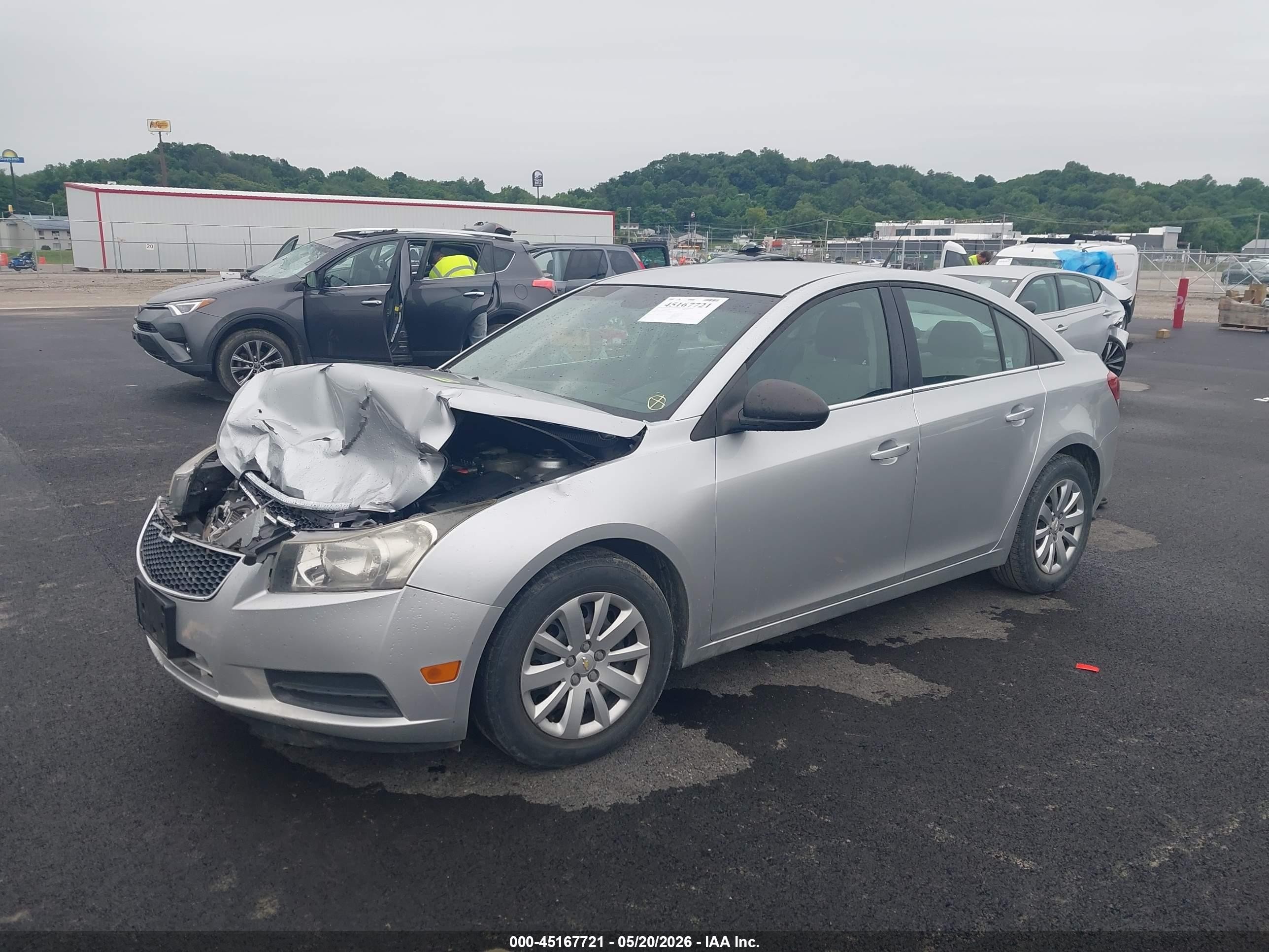 2011 Chevrolet Cruze Ls Silver vin: 1G1PC5SH0B7216052