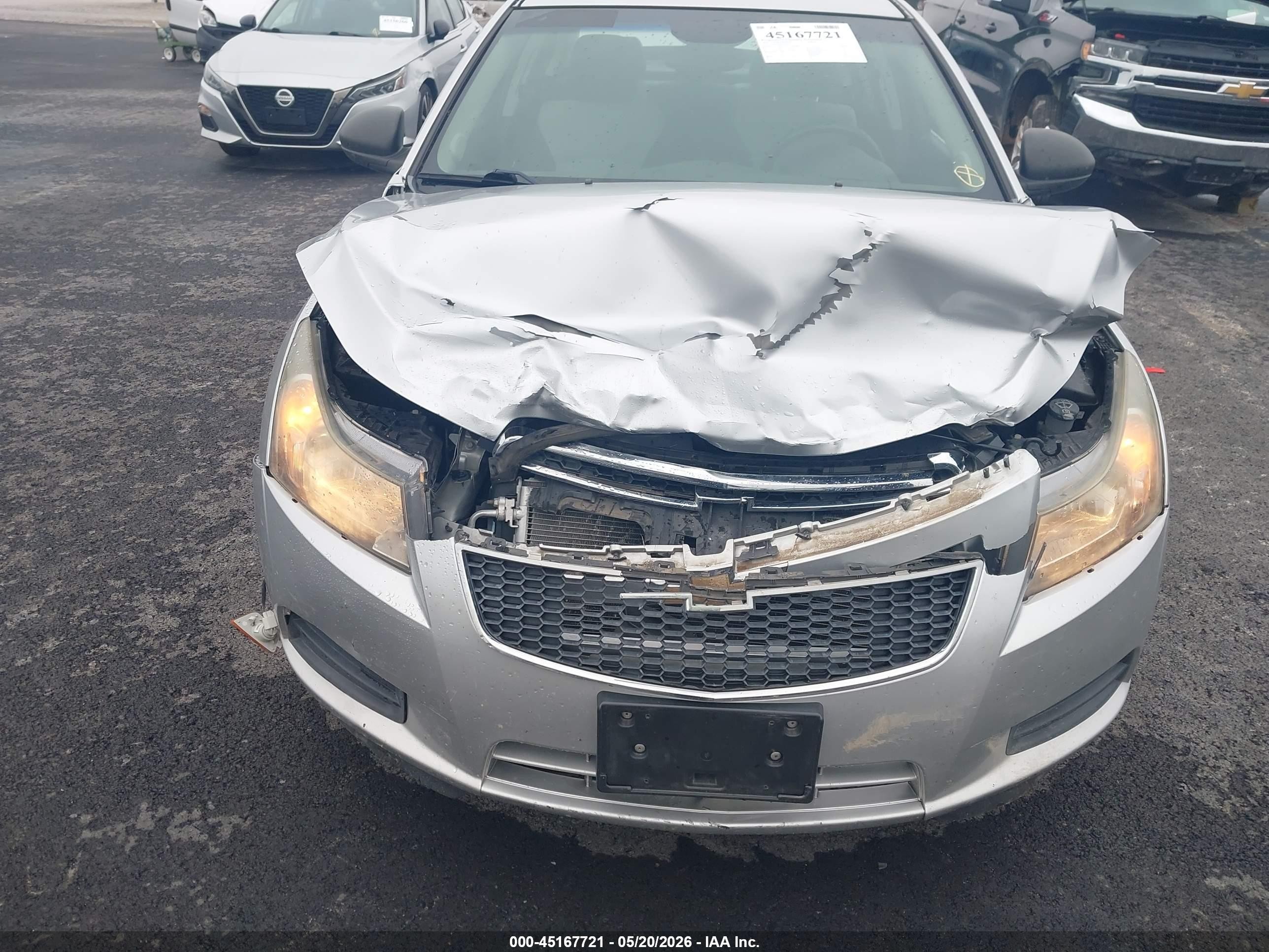 2011 Chevrolet Cruze Ls Silver vin: 1G1PC5SH0B7216052