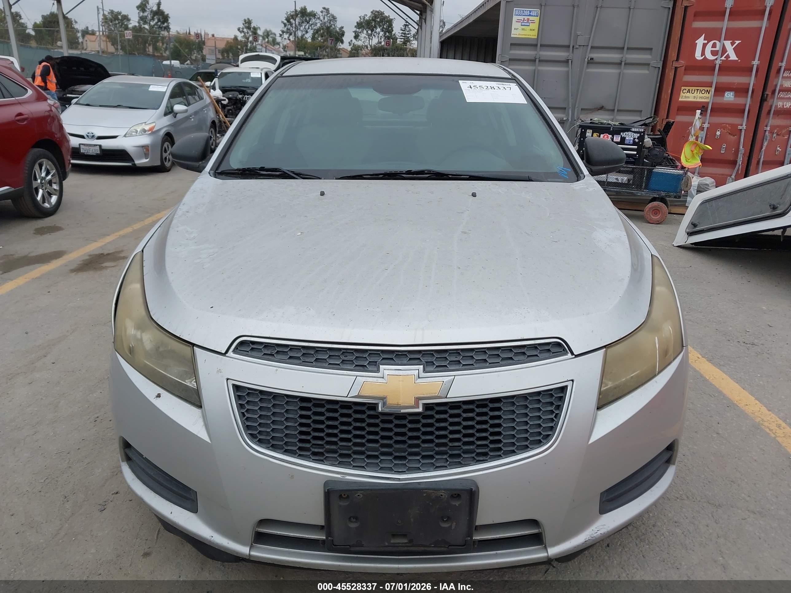 2012 Chevrolet Cruze Ls Серебряный vin: 1G1PC5SH0C7198895