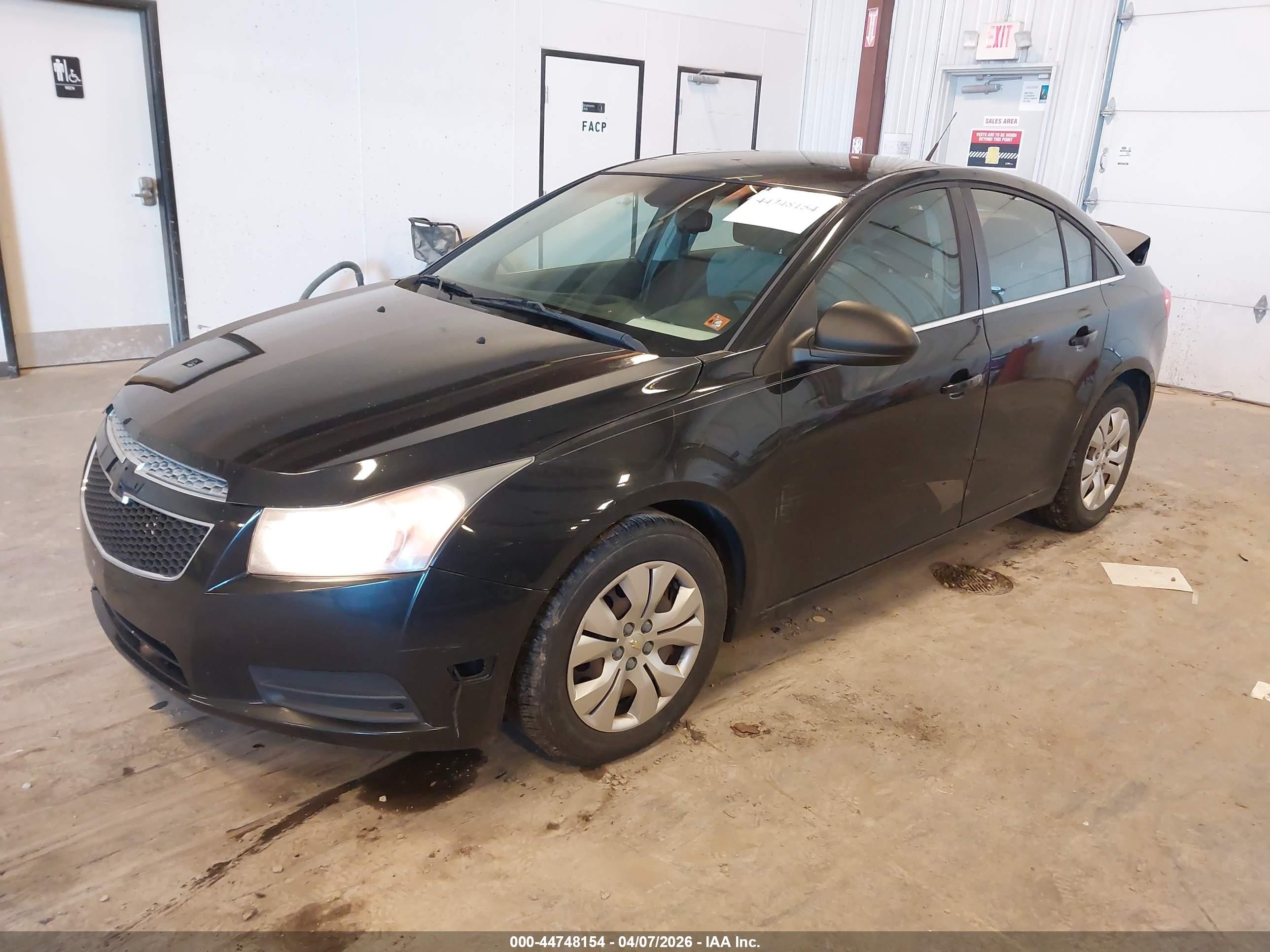 2012 Chevrolet Cruze Ls Black vin: 1G1PC5SH0C7297541