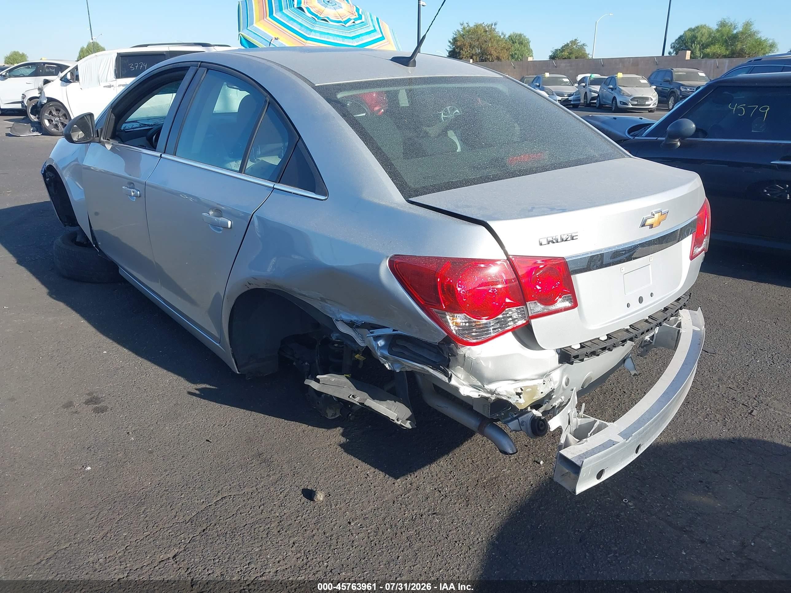 2011 Chevrolet Cruze Ls Silver vin: 1G1PC5SH1B7106210