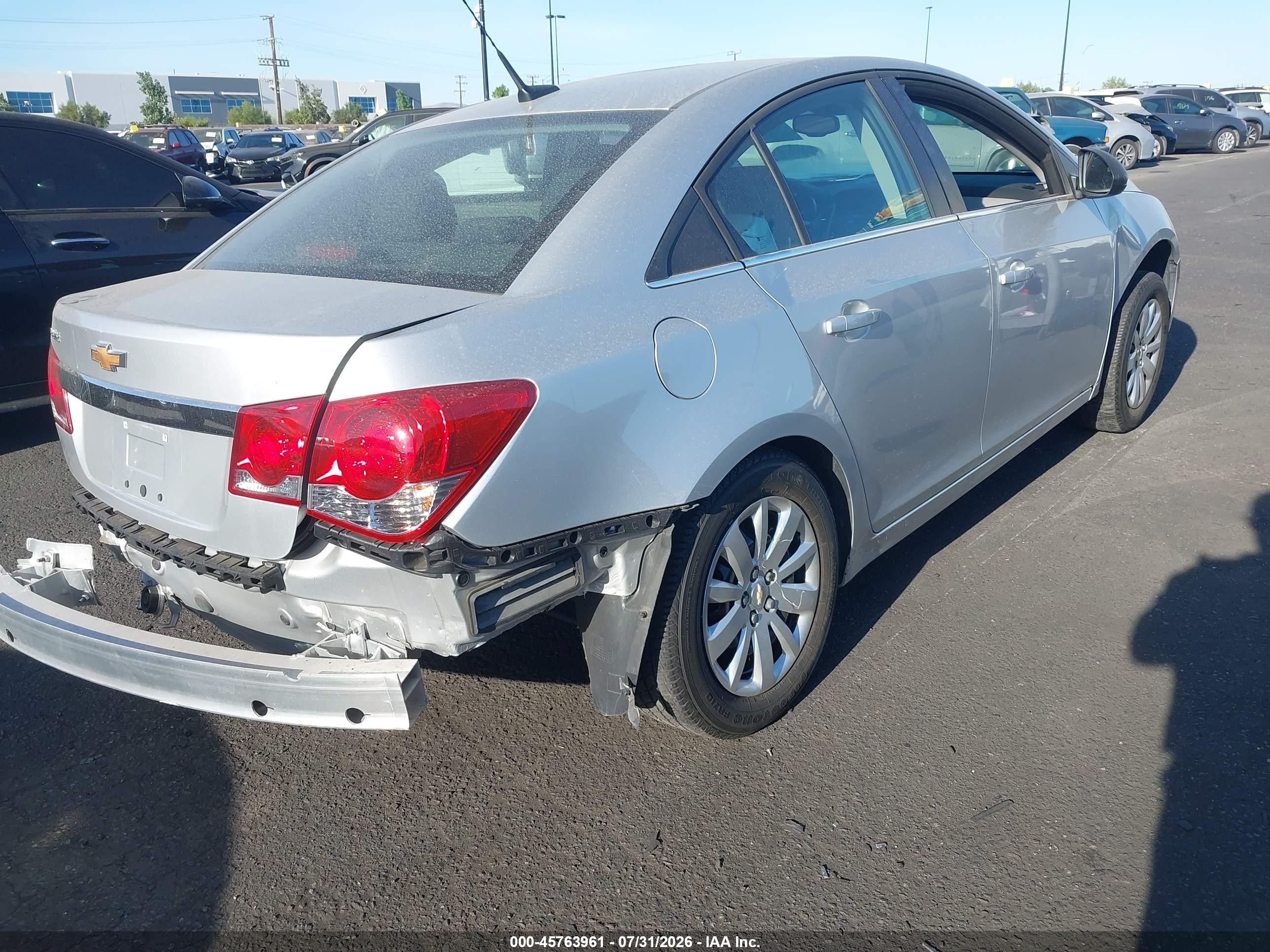 2011 Chevrolet Cruze Ls Silver vin: 1G1PC5SH1B7106210