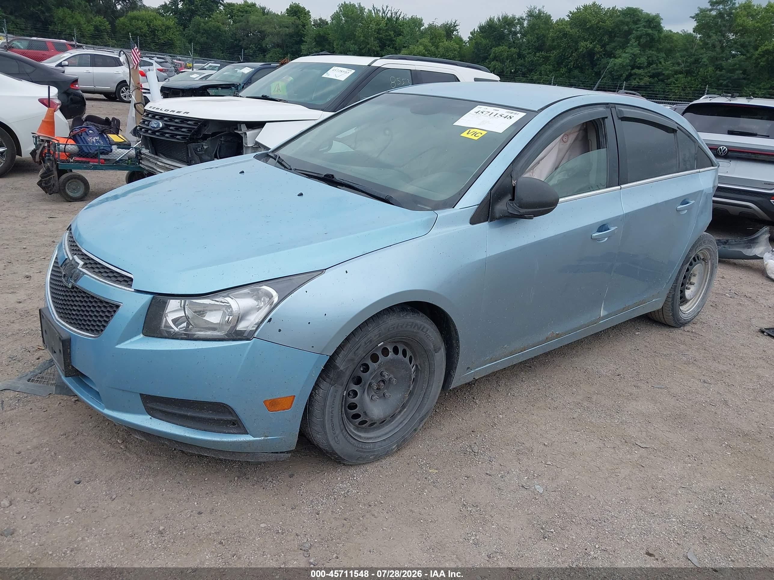 2011 Chevrolet Cruze Ls Blue vin: 1G1PC5SH1B7159070