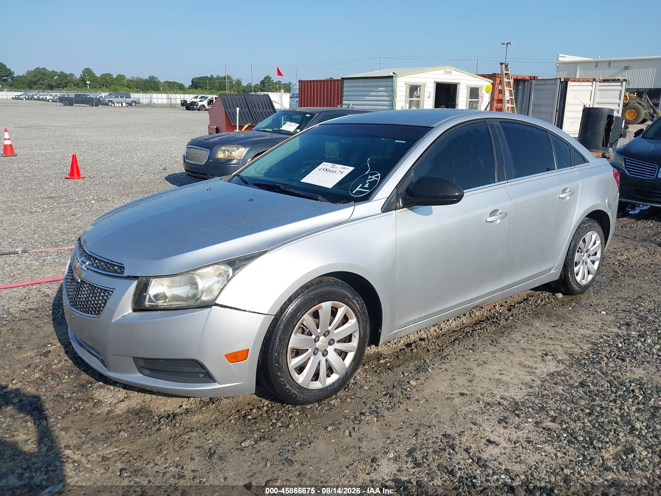 2011 Chevrolet Cruze Ls Silver vin: 1G1PC5SH1B7275627