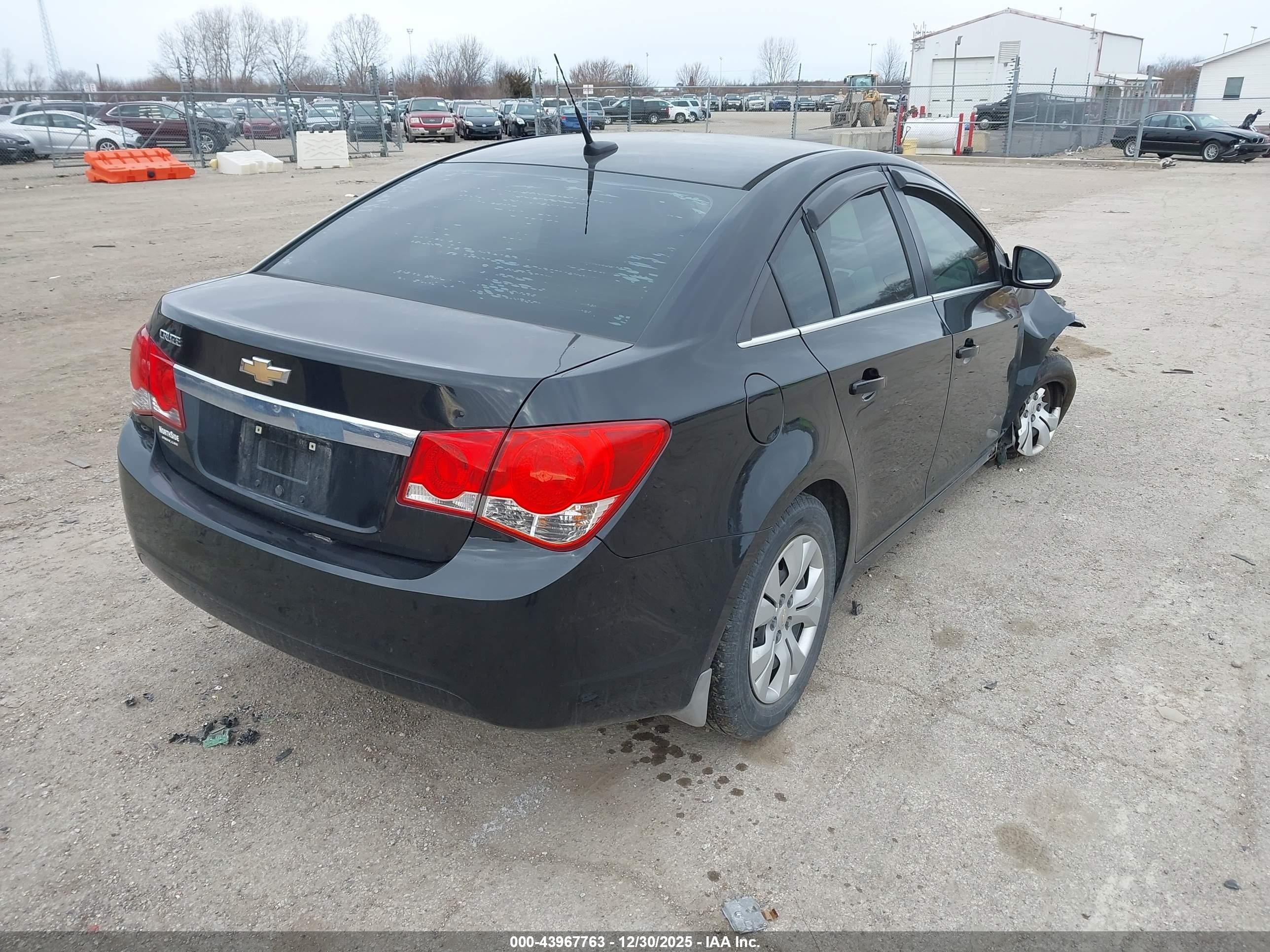 2012 Chevrolet Cruze Ls Black vin: 1G1PC5SH1C7206485