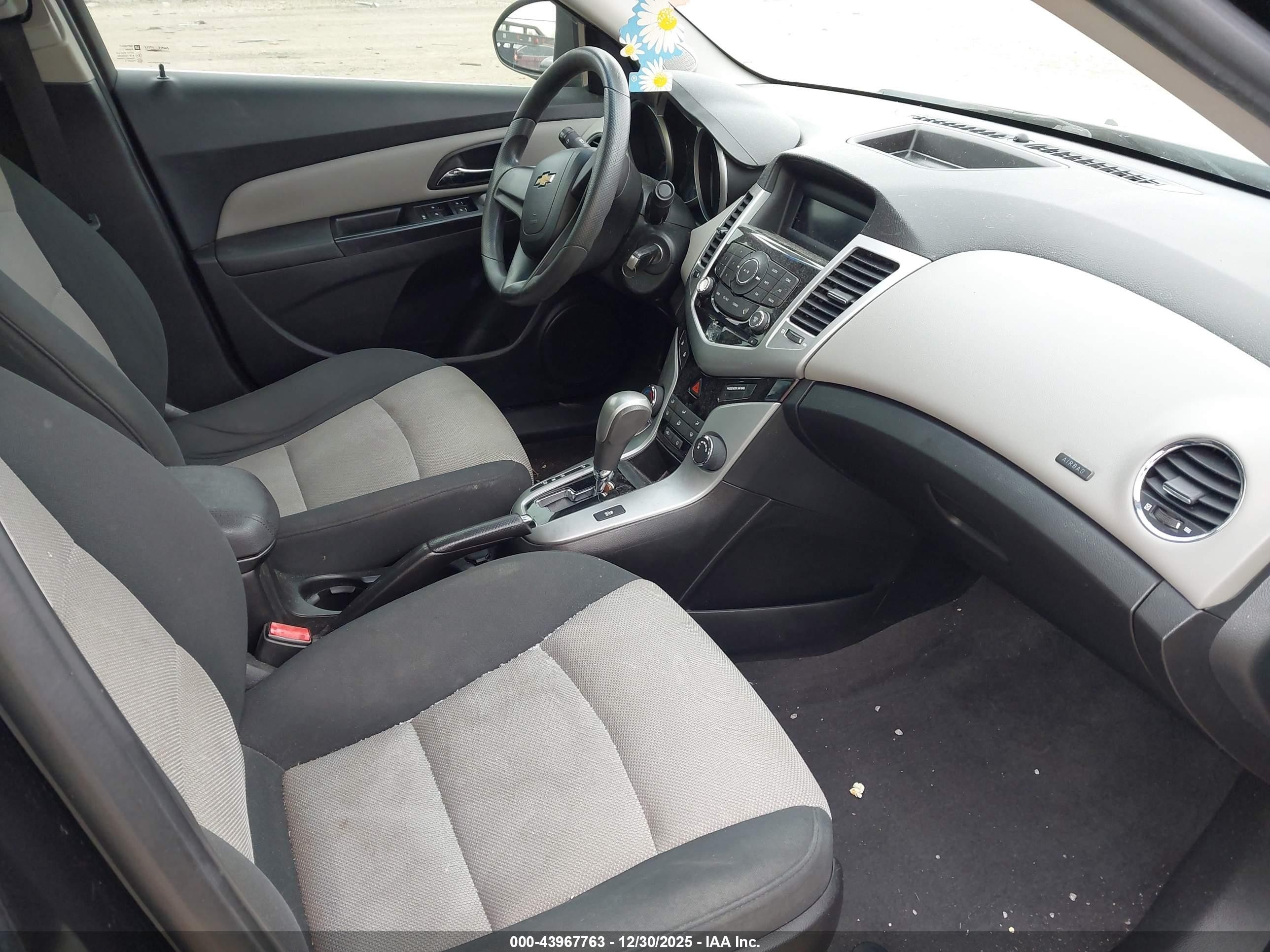 2012 Chevrolet Cruze Ls Black vin: 1G1PC5SH1C7206485
