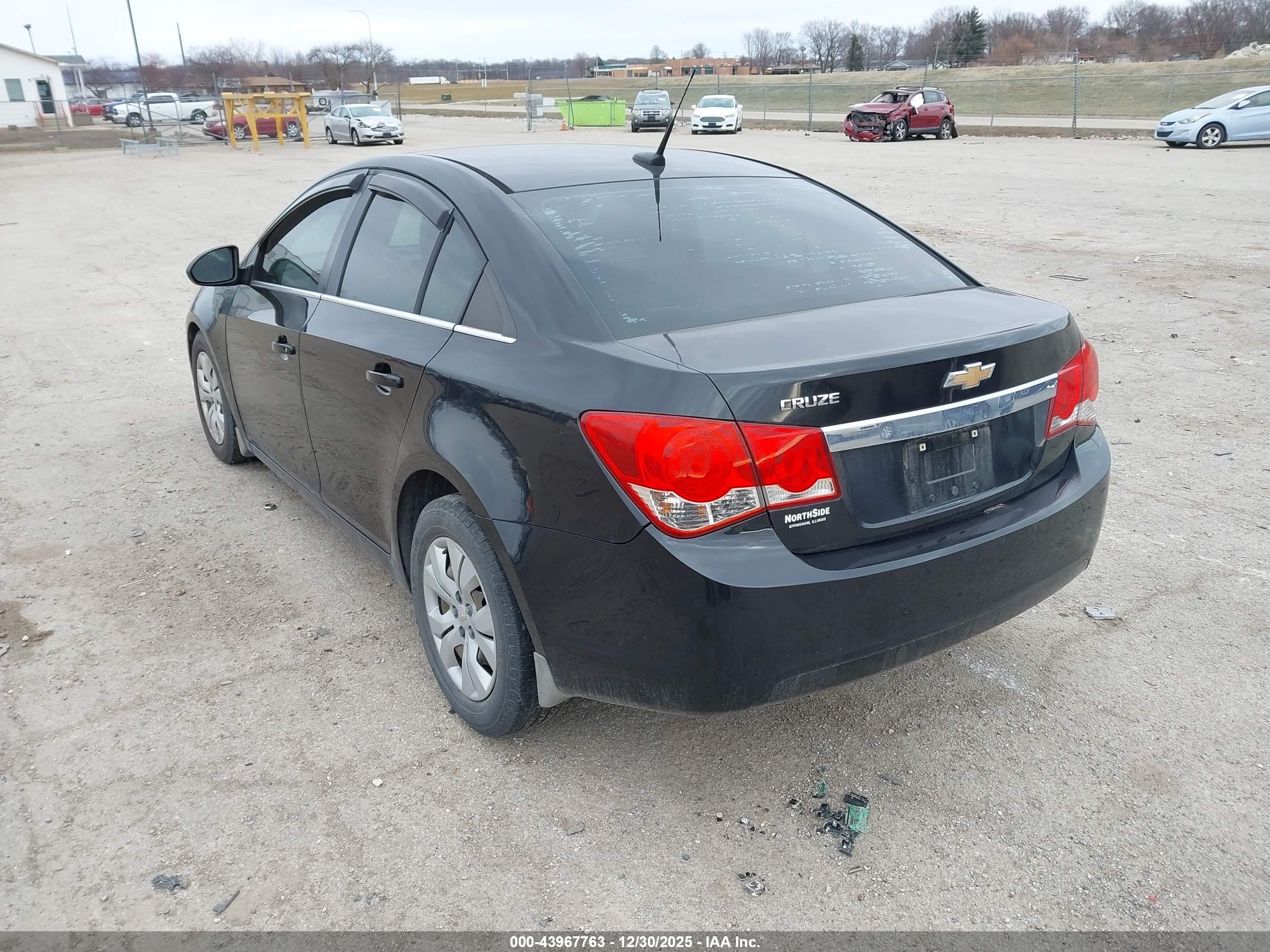 2012 Chevrolet Cruze Ls Black vin: 1G1PC5SH1C7206485