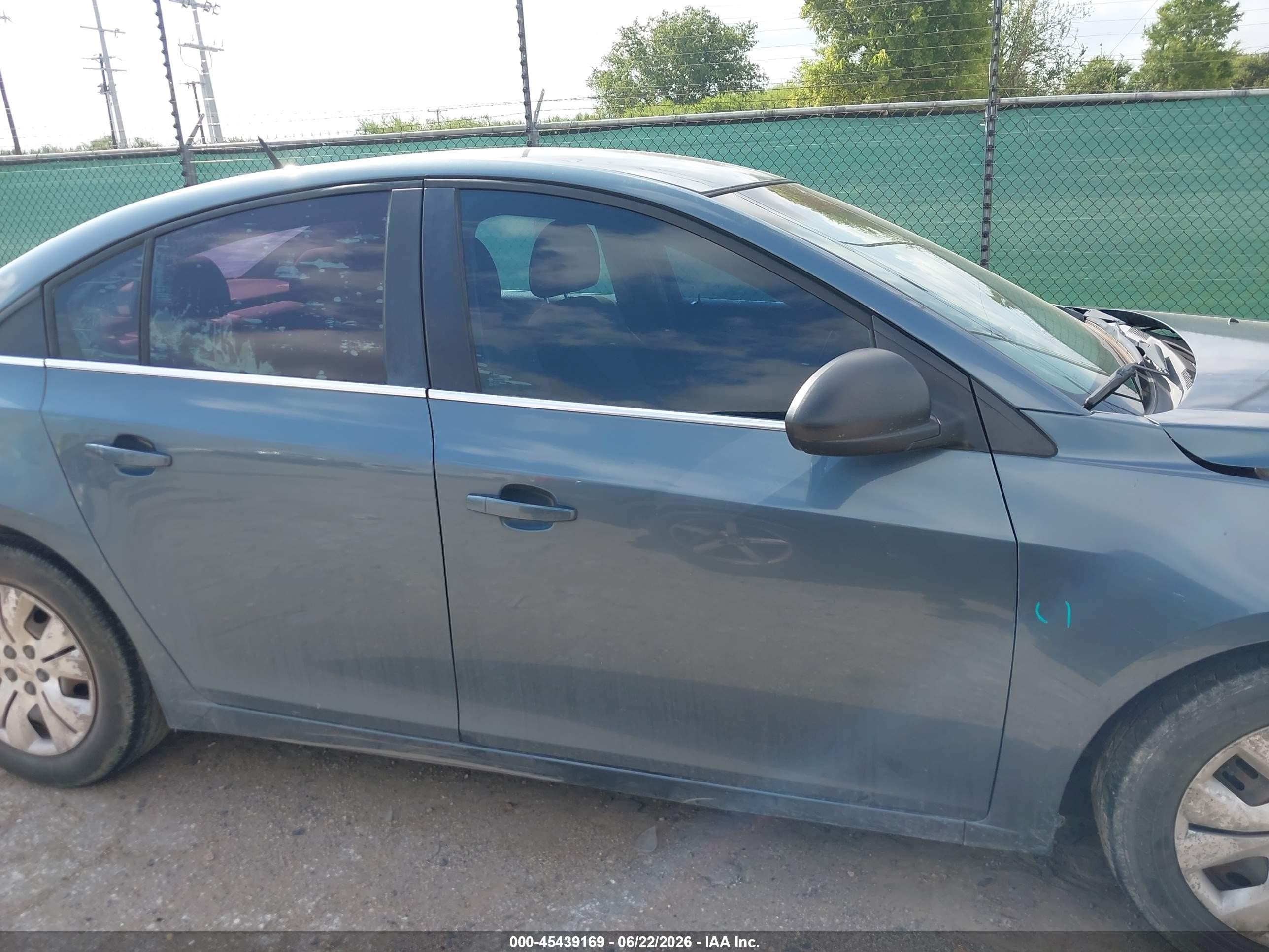 2012 Chevrolet Cruze Ls Blue vin: 1G1PC5SH1C7243603