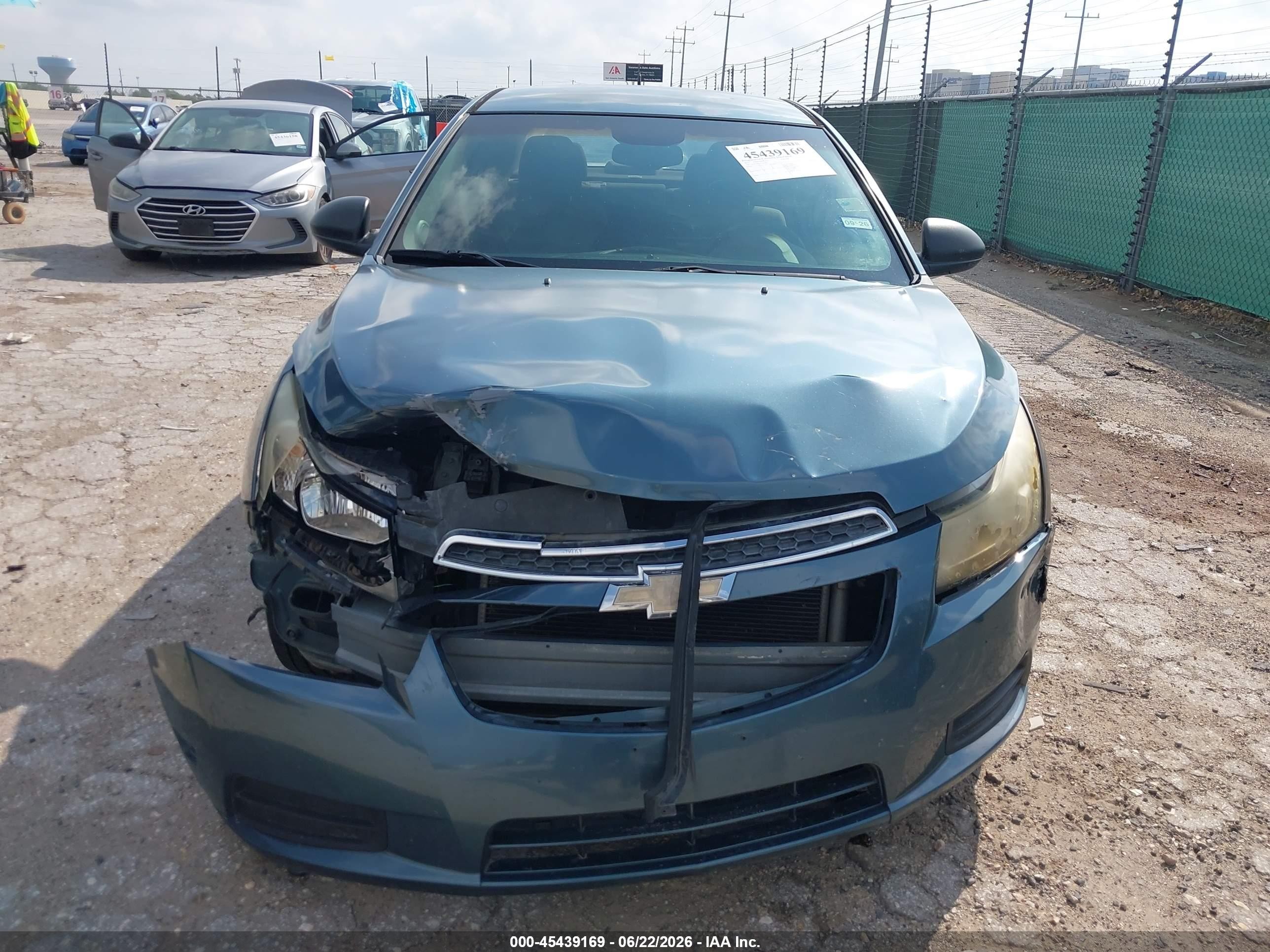 2012 Chevrolet Cruze Ls Blue vin: 1G1PC5SH1C7243603