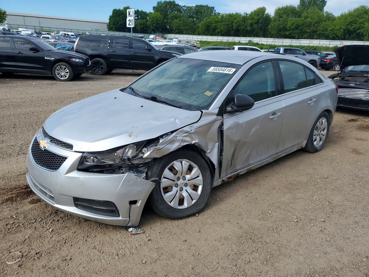 2012 Chevrolet Cruze Ls Silver vin: 1G1PC5SH1C7271725
