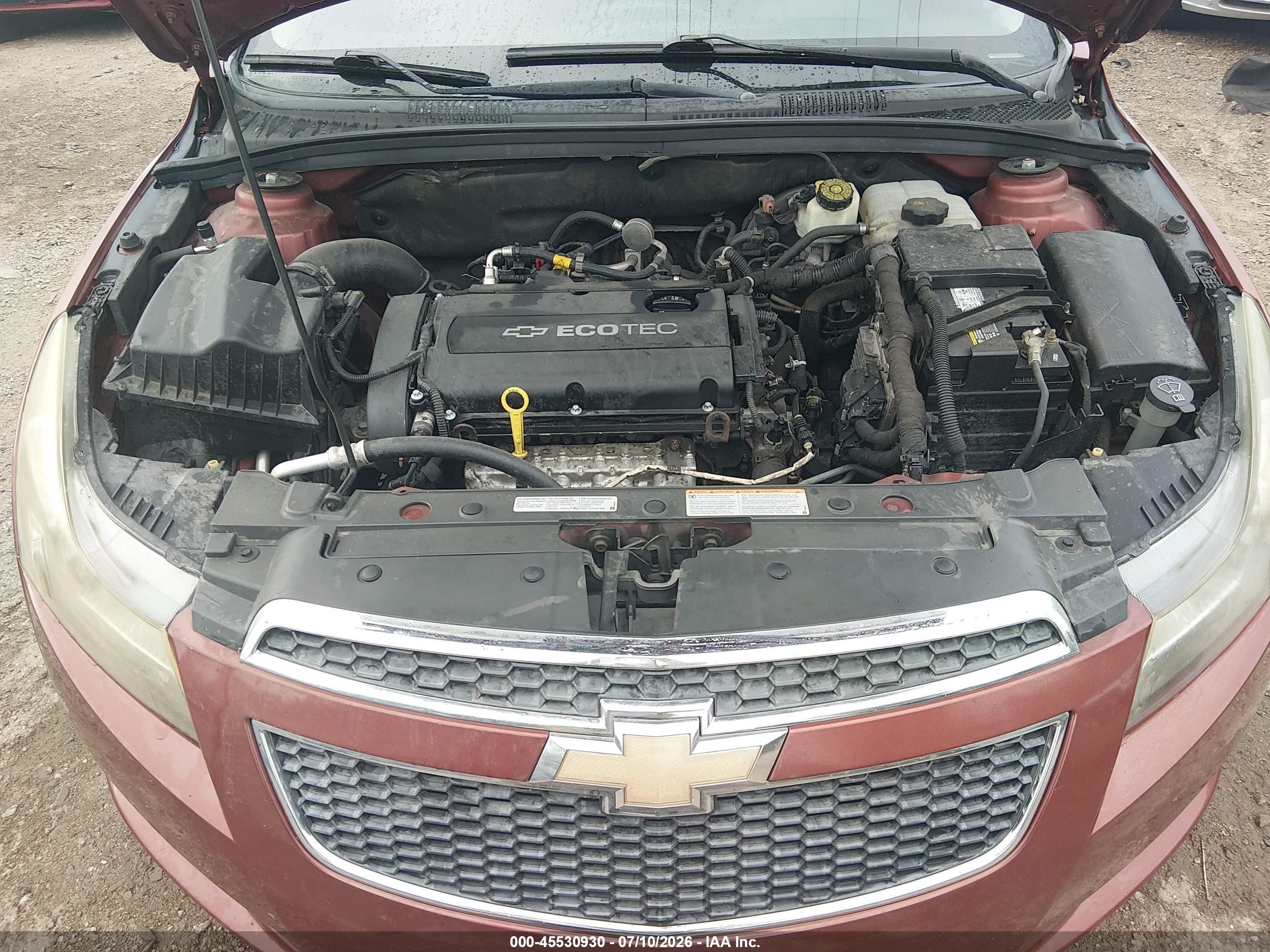 2012 Chevrolet Cruze Ls Orange vin: 1G1PC5SH1C7276746